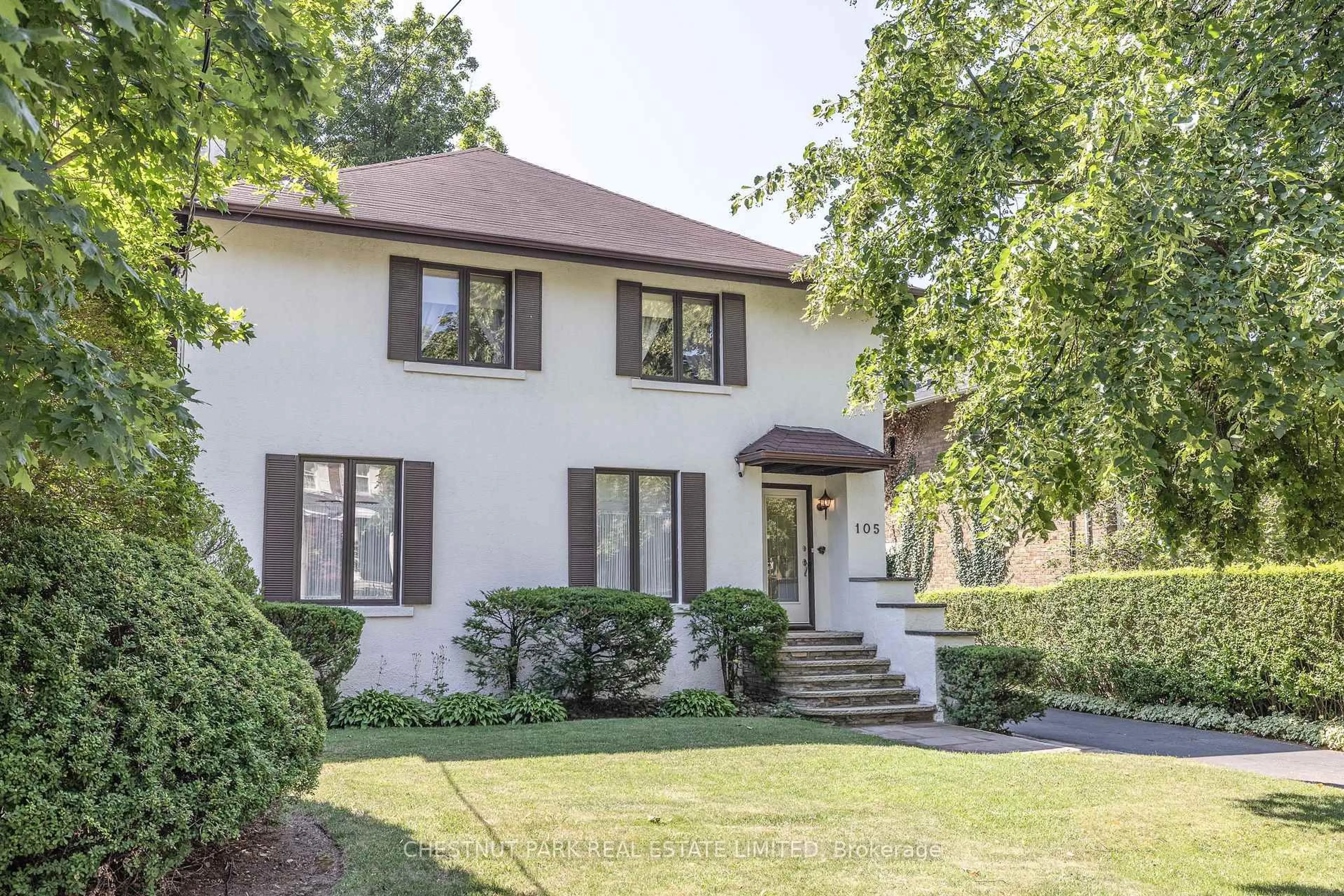 Home with brick exterior material, street for 105 Dawlish Ave, Toronto Ontario M4N 1H4