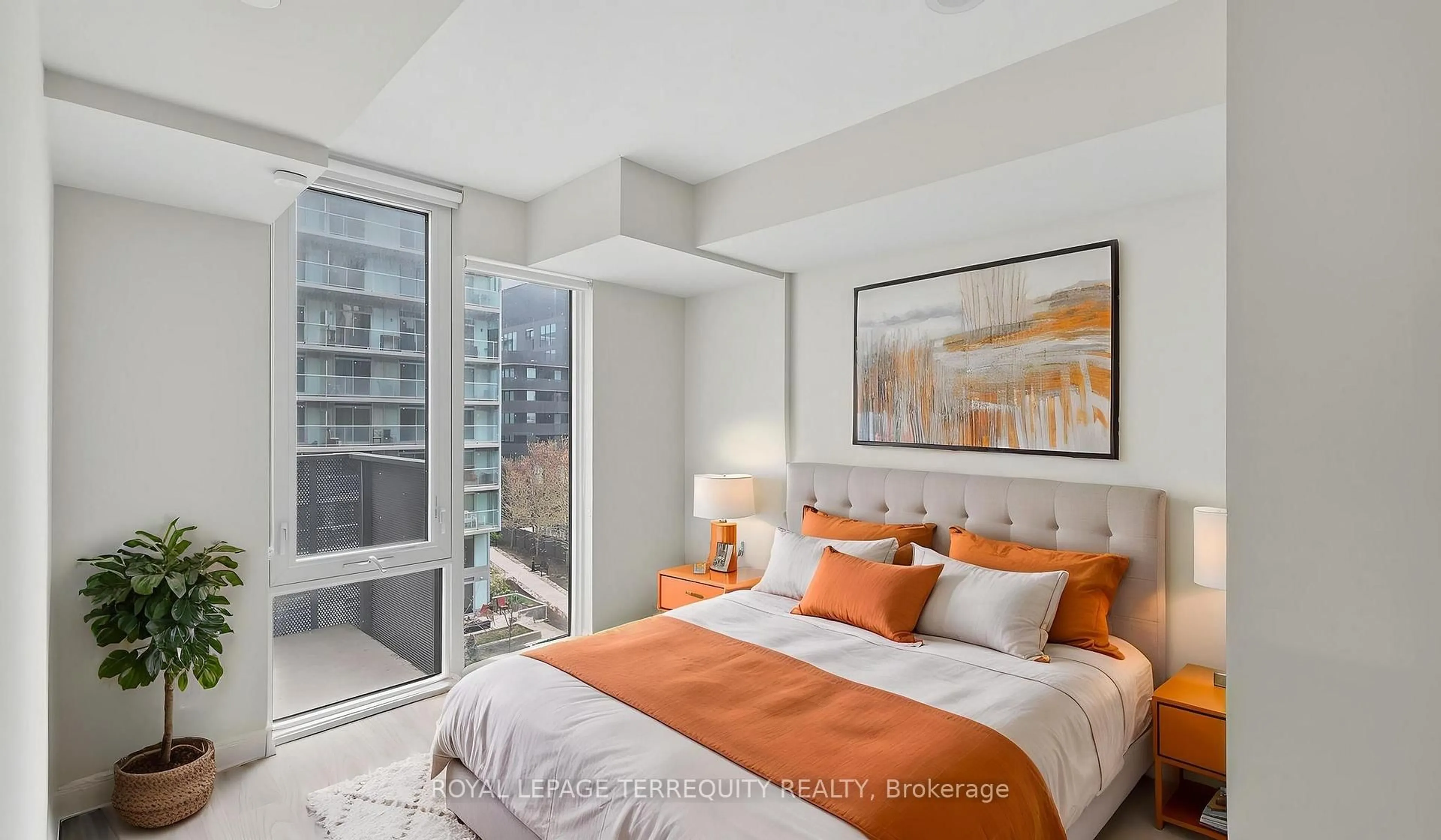 Bedroom with bed, unknown for 38 Monte Kwinter Crt #527, Toronto Ontario M3H 0E2