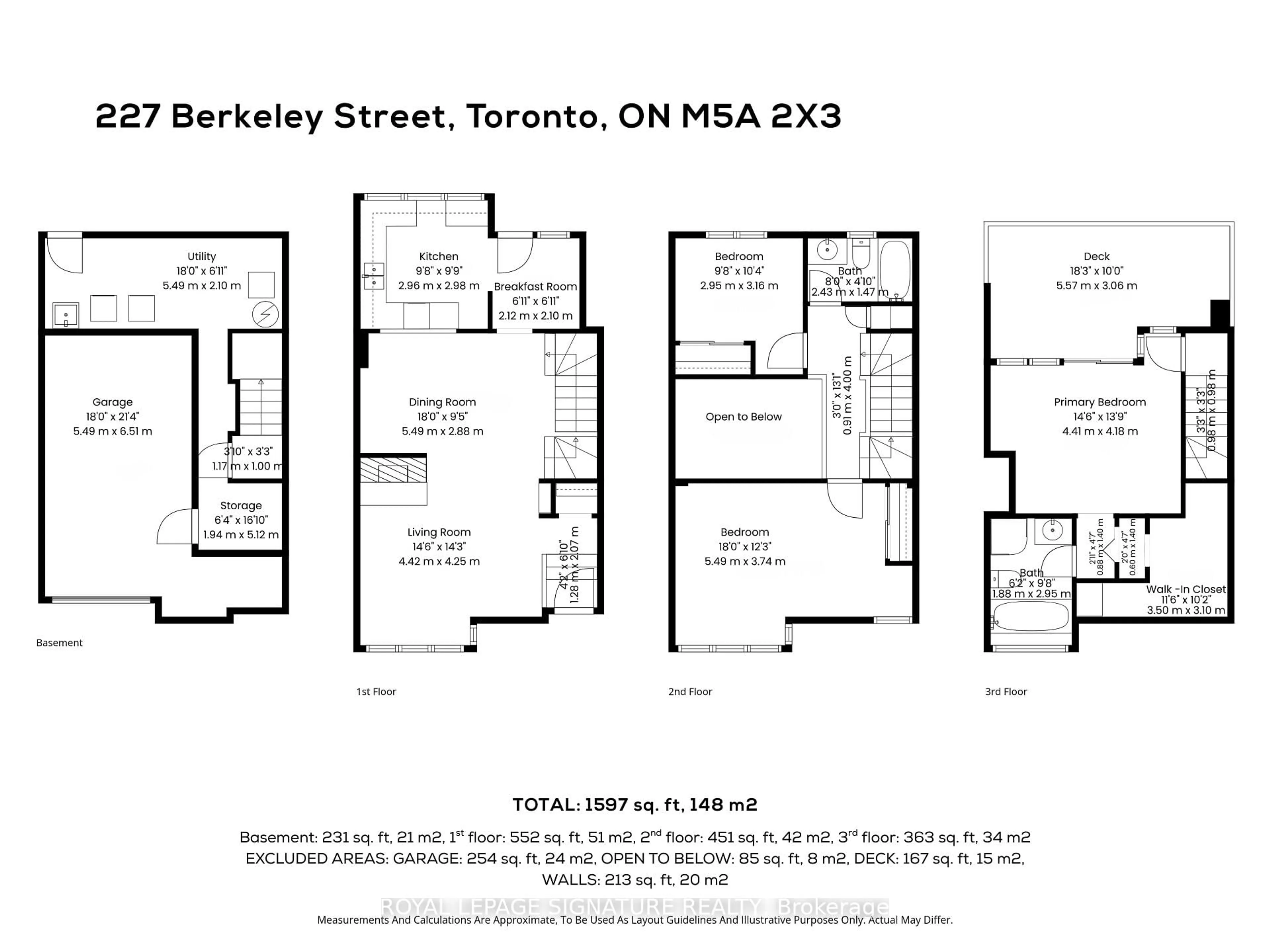 Floor plan for 227 Berkeley St, Toronto Ontario M5A 2X3