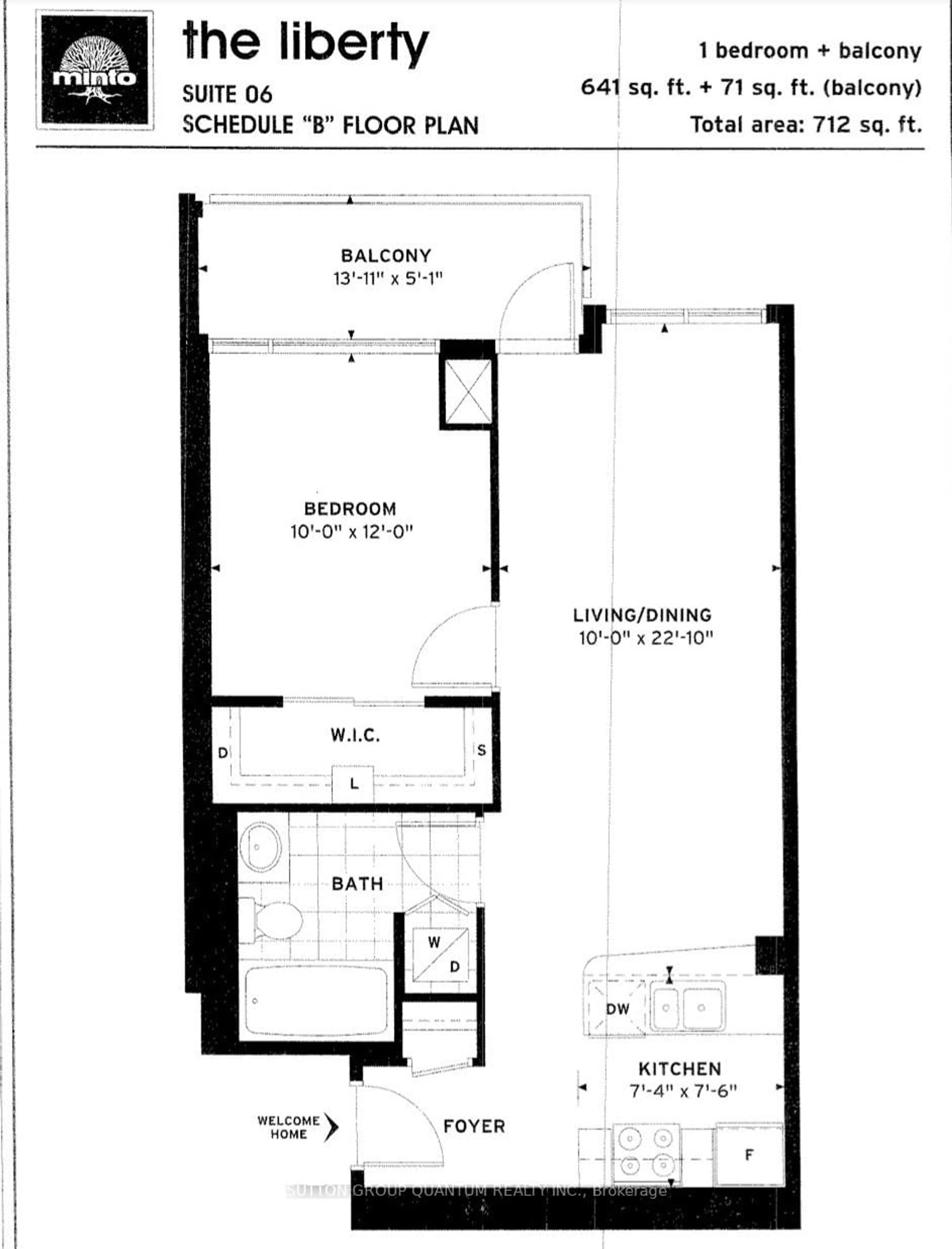 Floor plan for 2191 Yonge St #3006, Toronto Ontario M4S 3H8