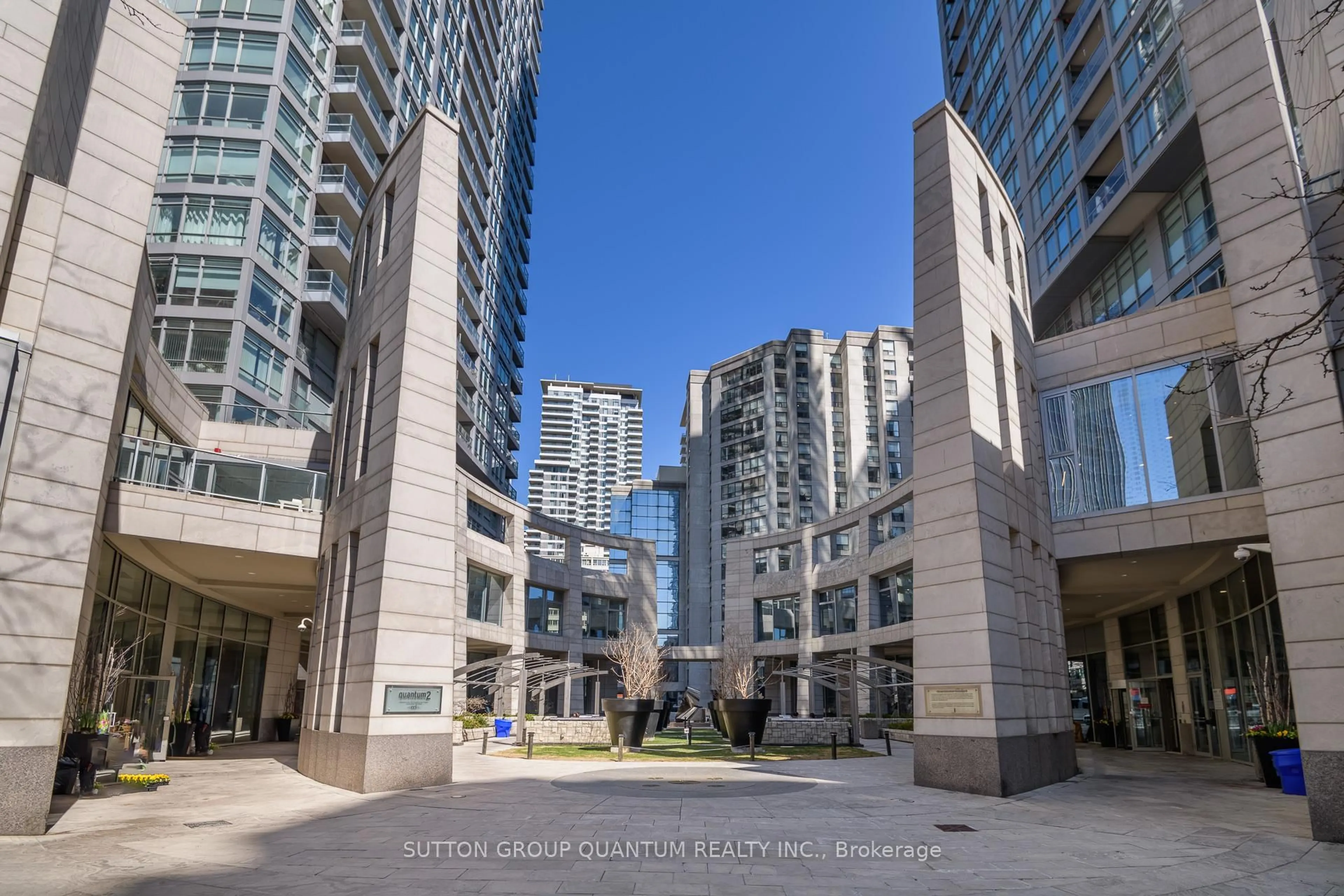 Patio, city buildings view from balcony for 2191 Yonge St #3006, Toronto Ontario M4S 3H8