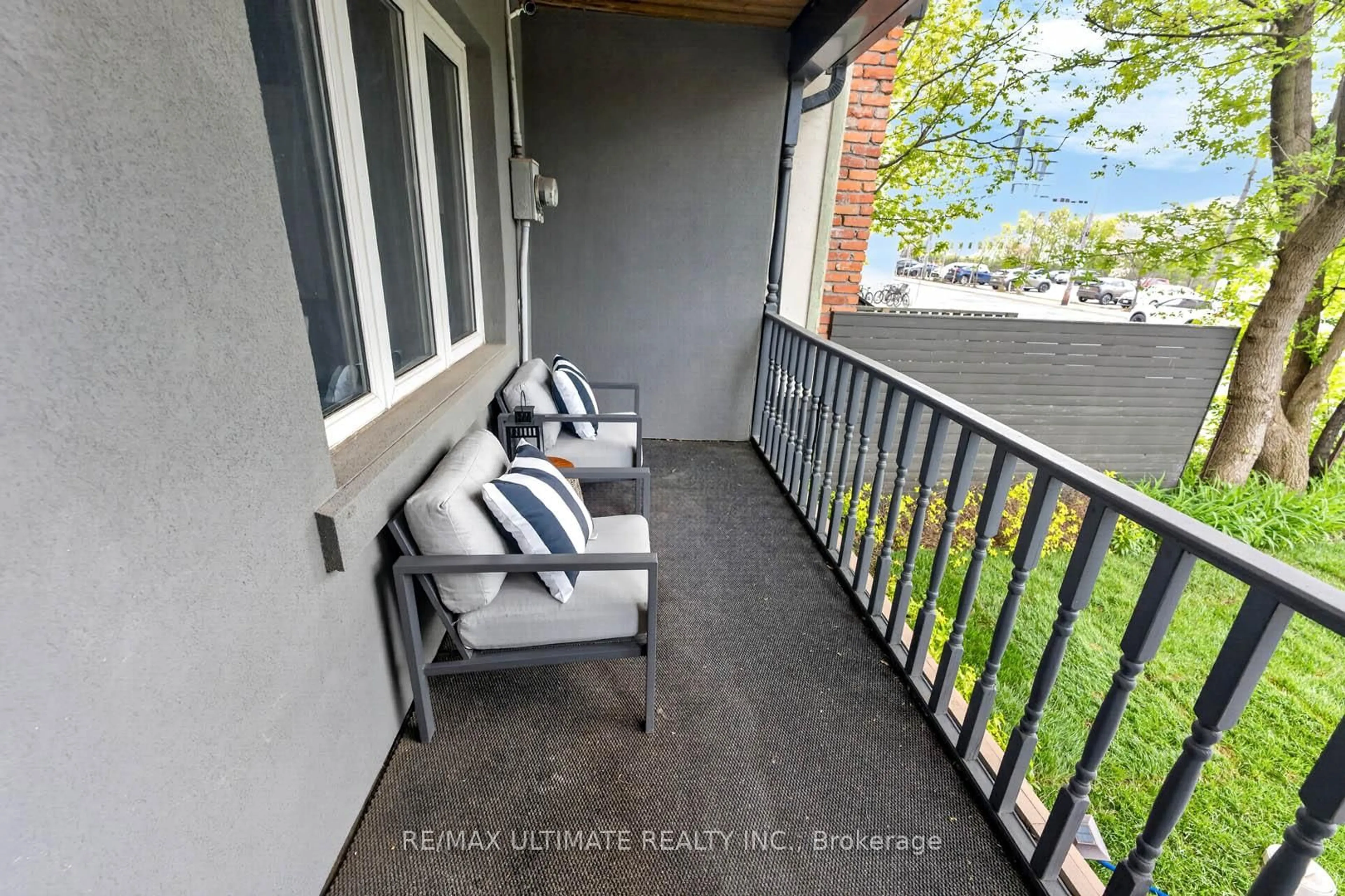 Balcony in the apartment, street for 4 Bridgman Ave, Toronto Ontario M5R 1X2