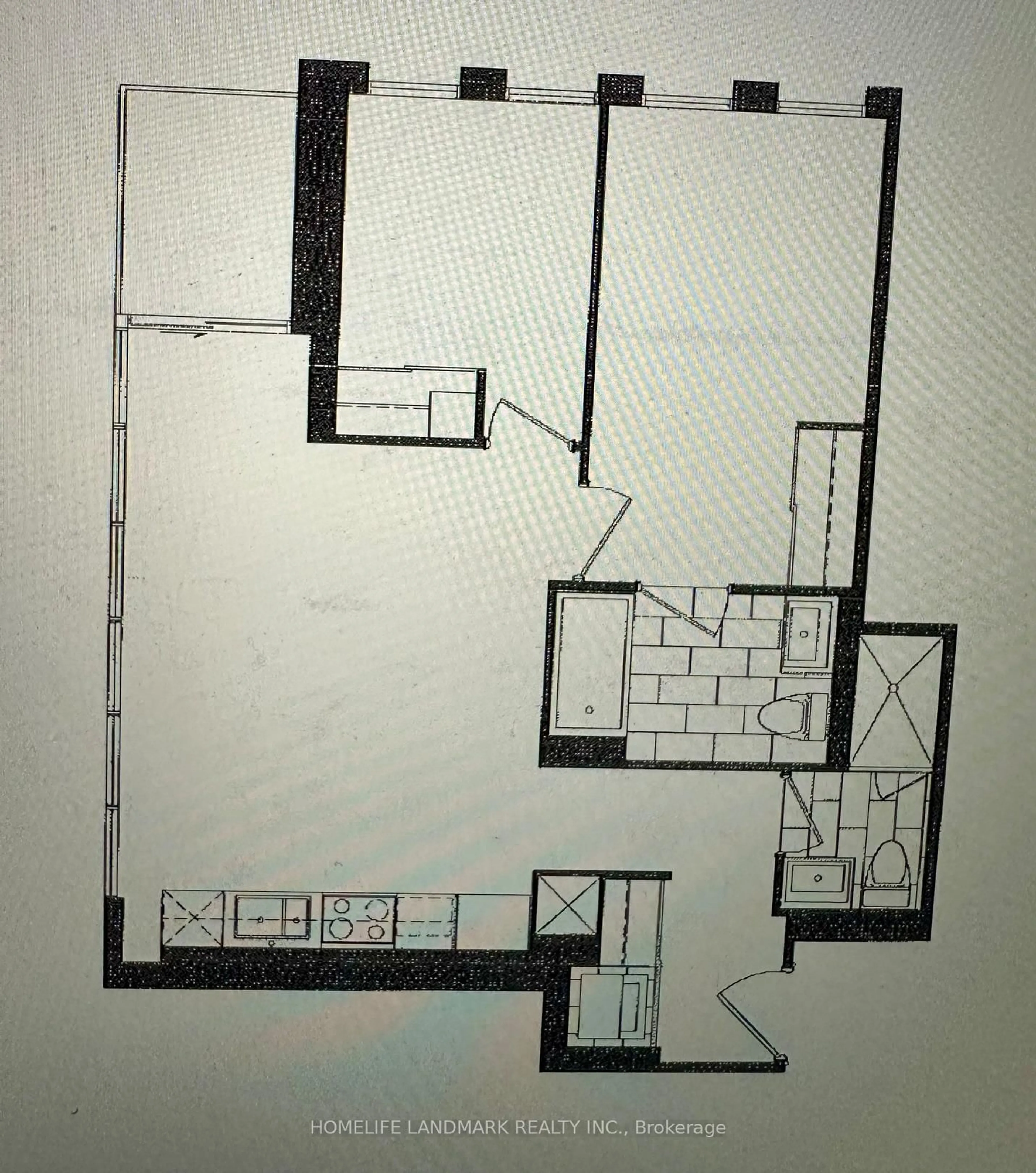 Floor plan for 6 Sonic Way #2604, Toronto Ontario M3C 0P1