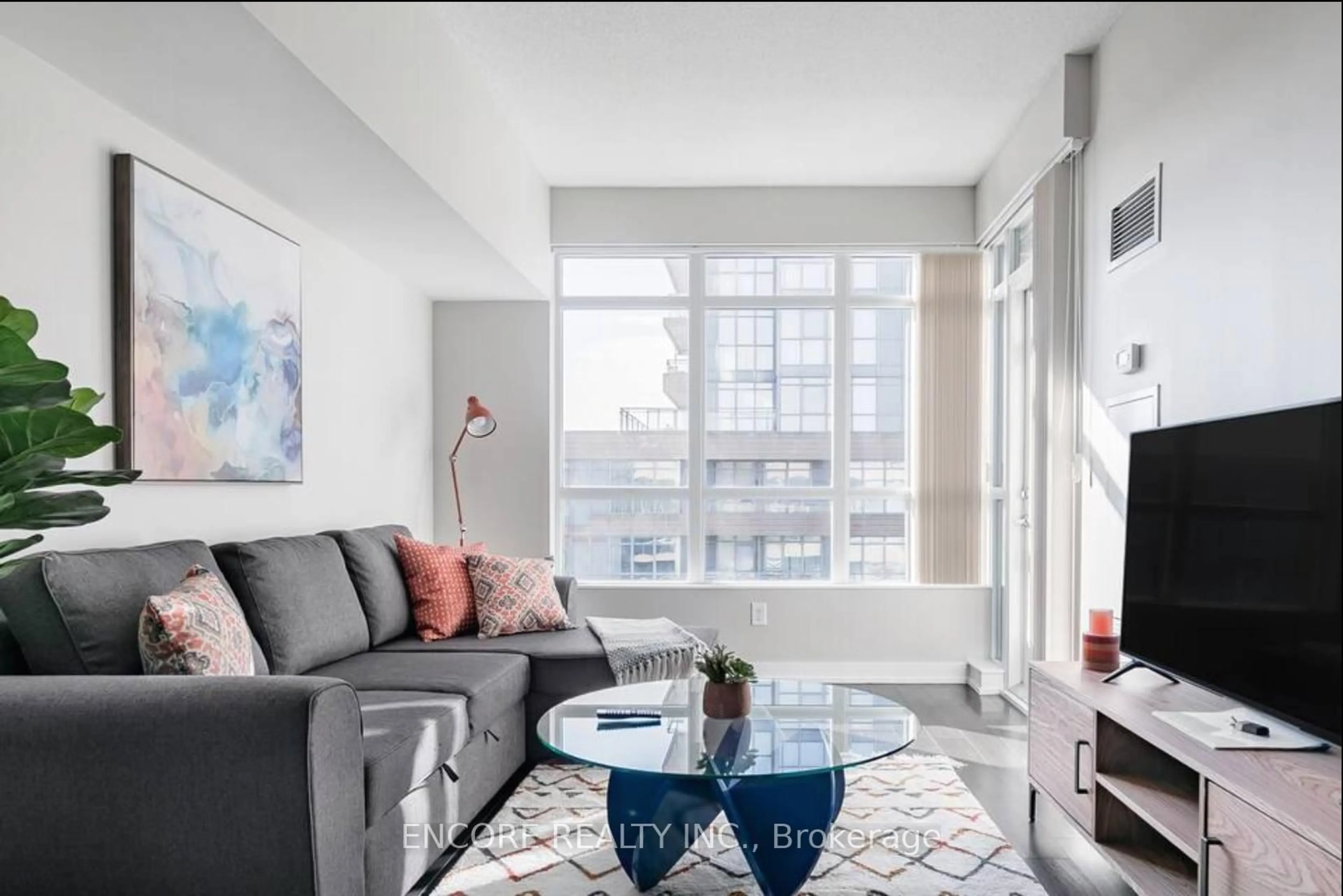 Living room with furniture, unknown for 151 Dan Leckie way #1037, Toronto Ontario M5V 4B2