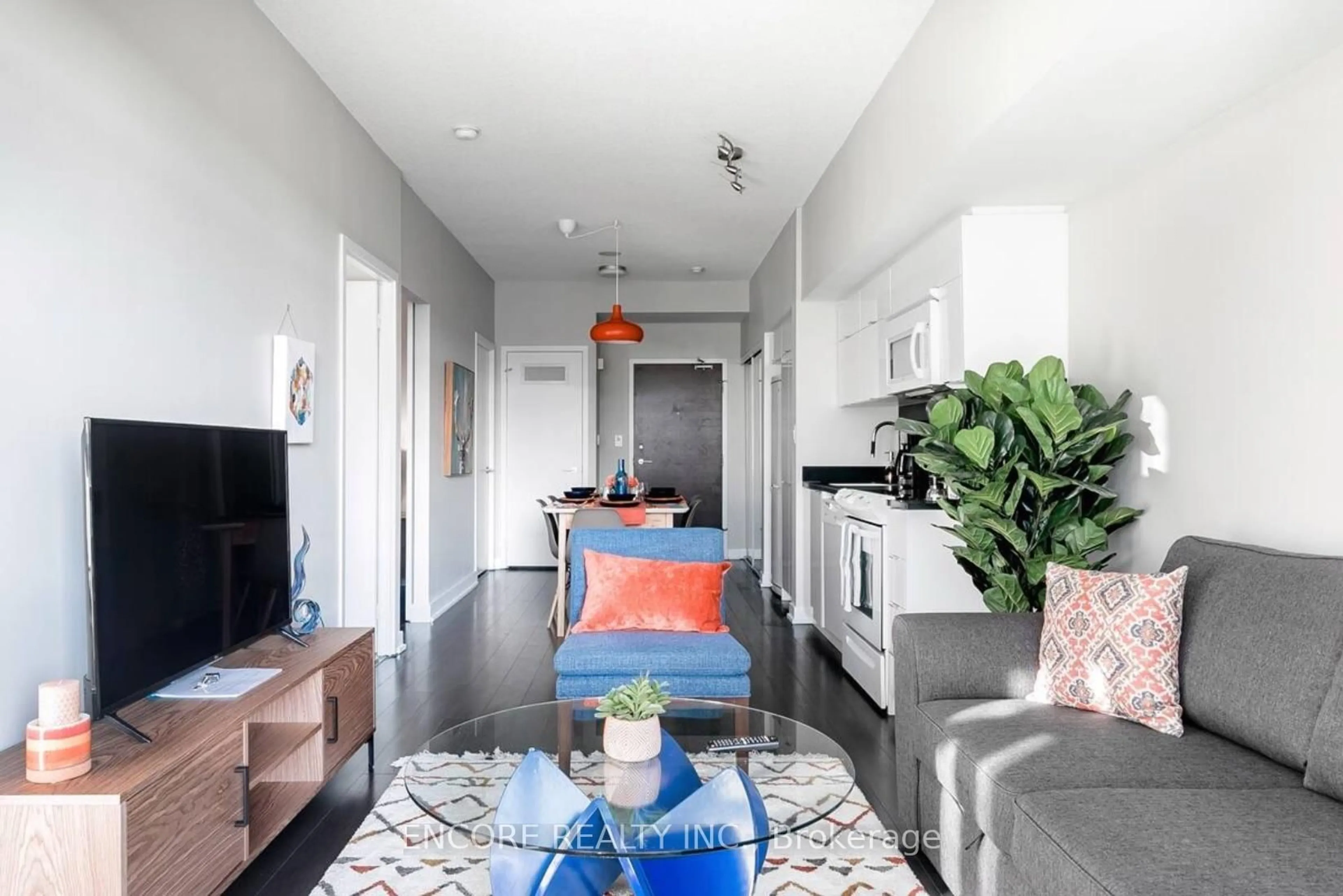 Living room with furniture, unknown for 151 Dan Leckie way #1037, Toronto Ontario M5V 4B2