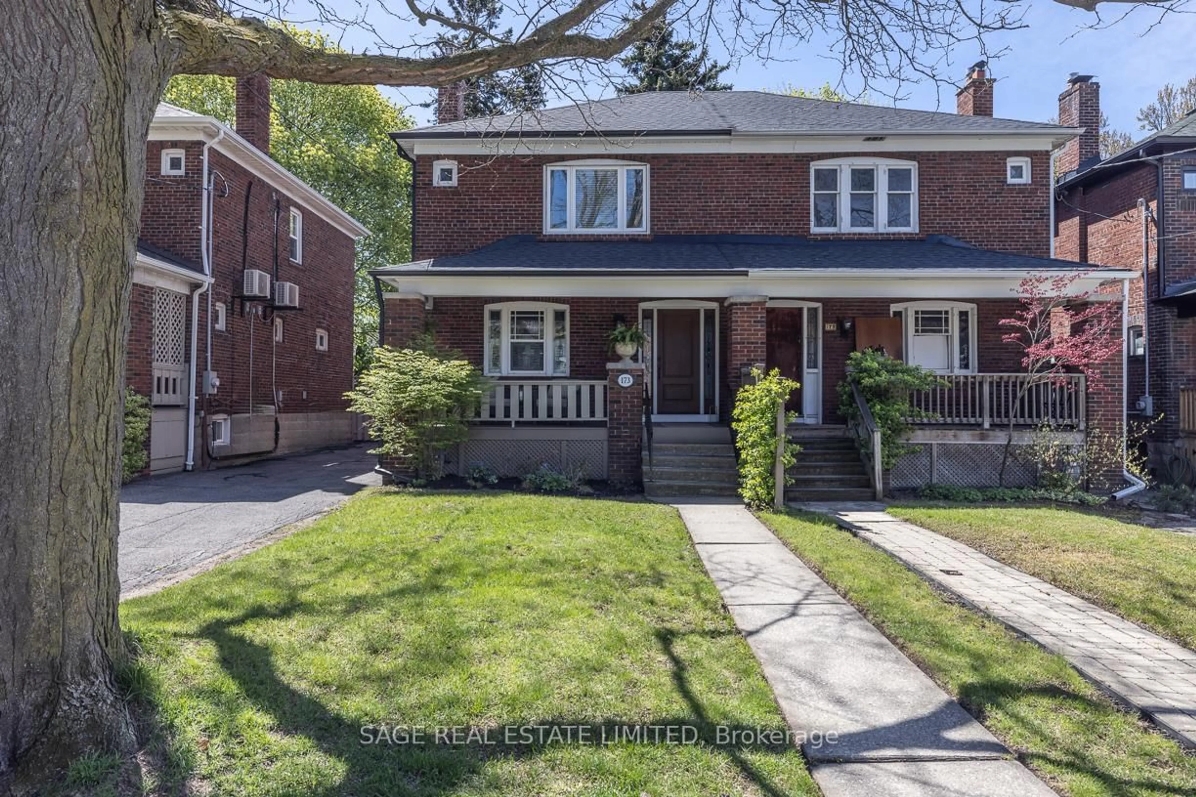 Home with brick exterior material, street for 173 Melrose Ave, Toronto Ontario M5M 1Y9