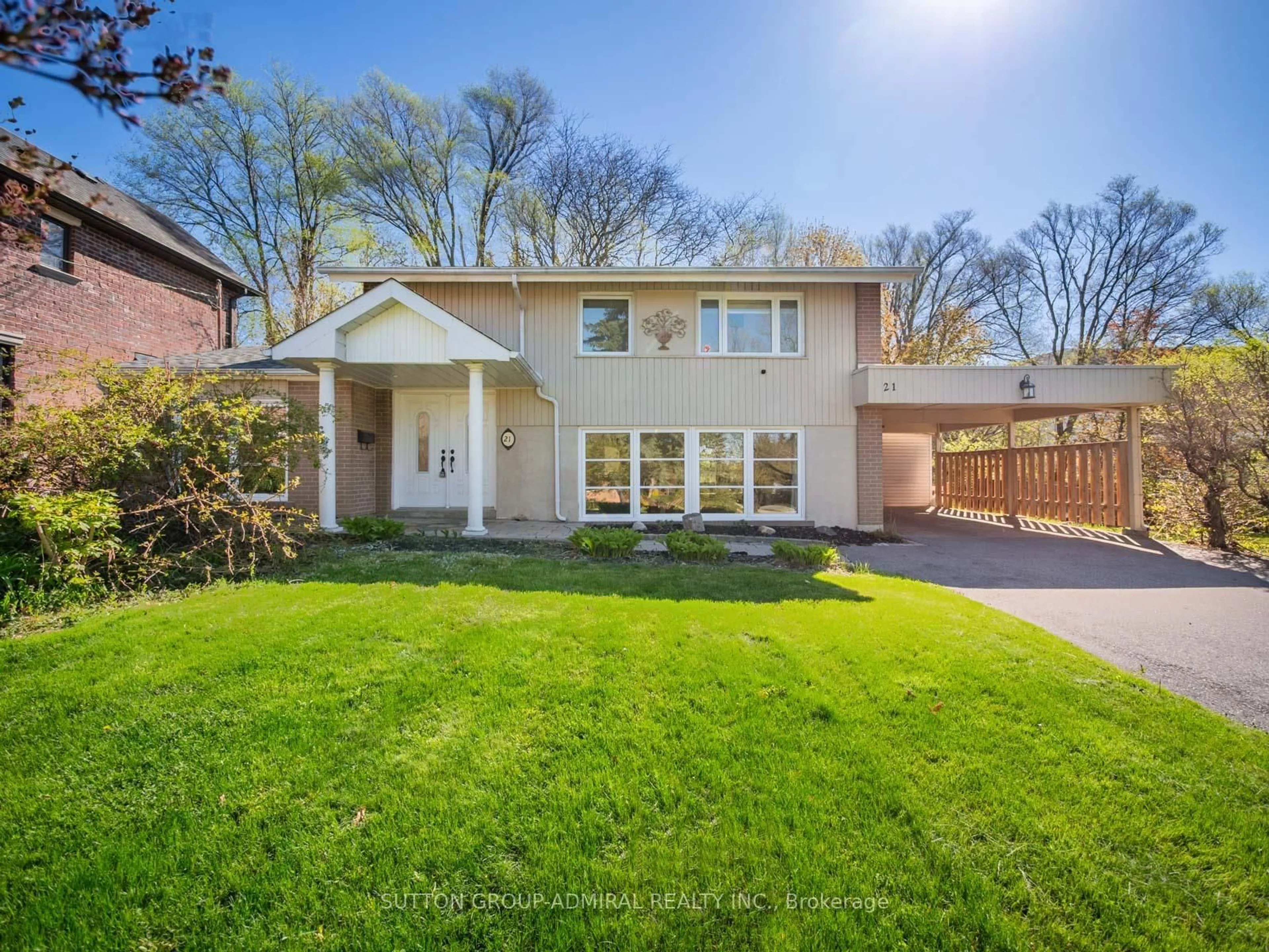 Home with brick exterior material, street for 21 Rialto Dr, Toronto Ontario M3A 2N7