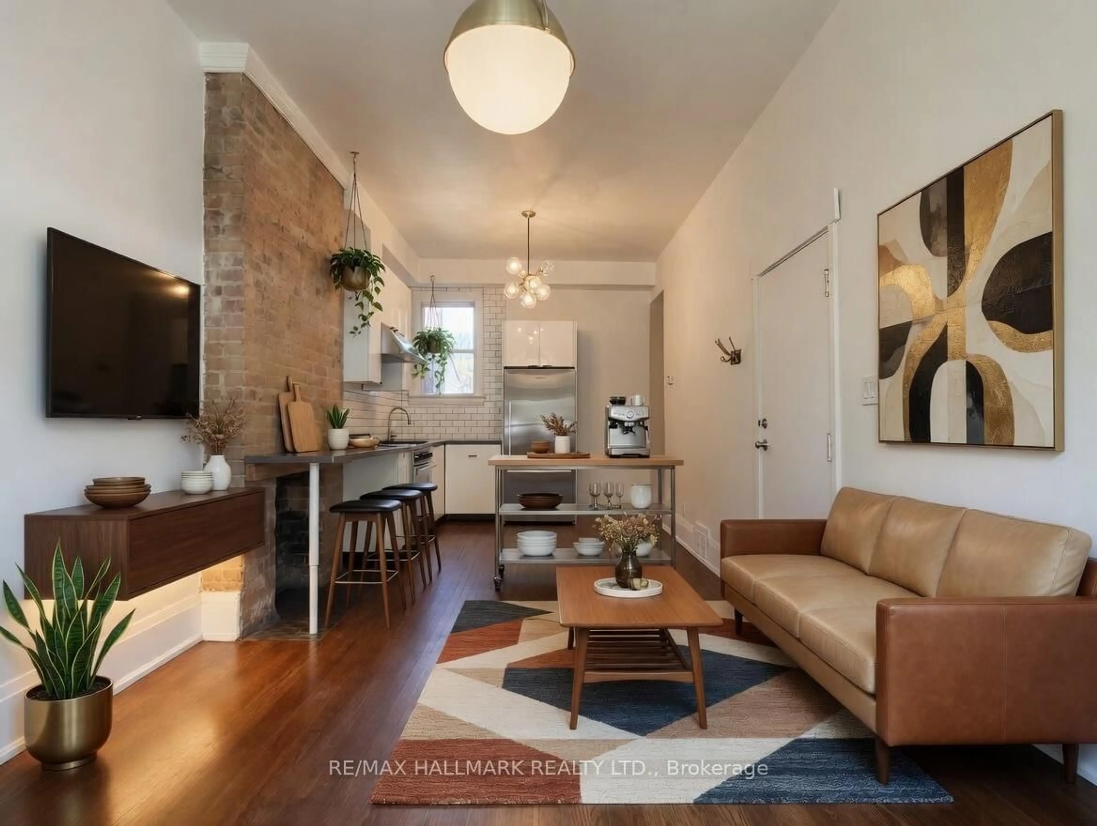 Living room with furniture, unknown for 261 Ossington Ave, Toronto Ontario M6J 3A1