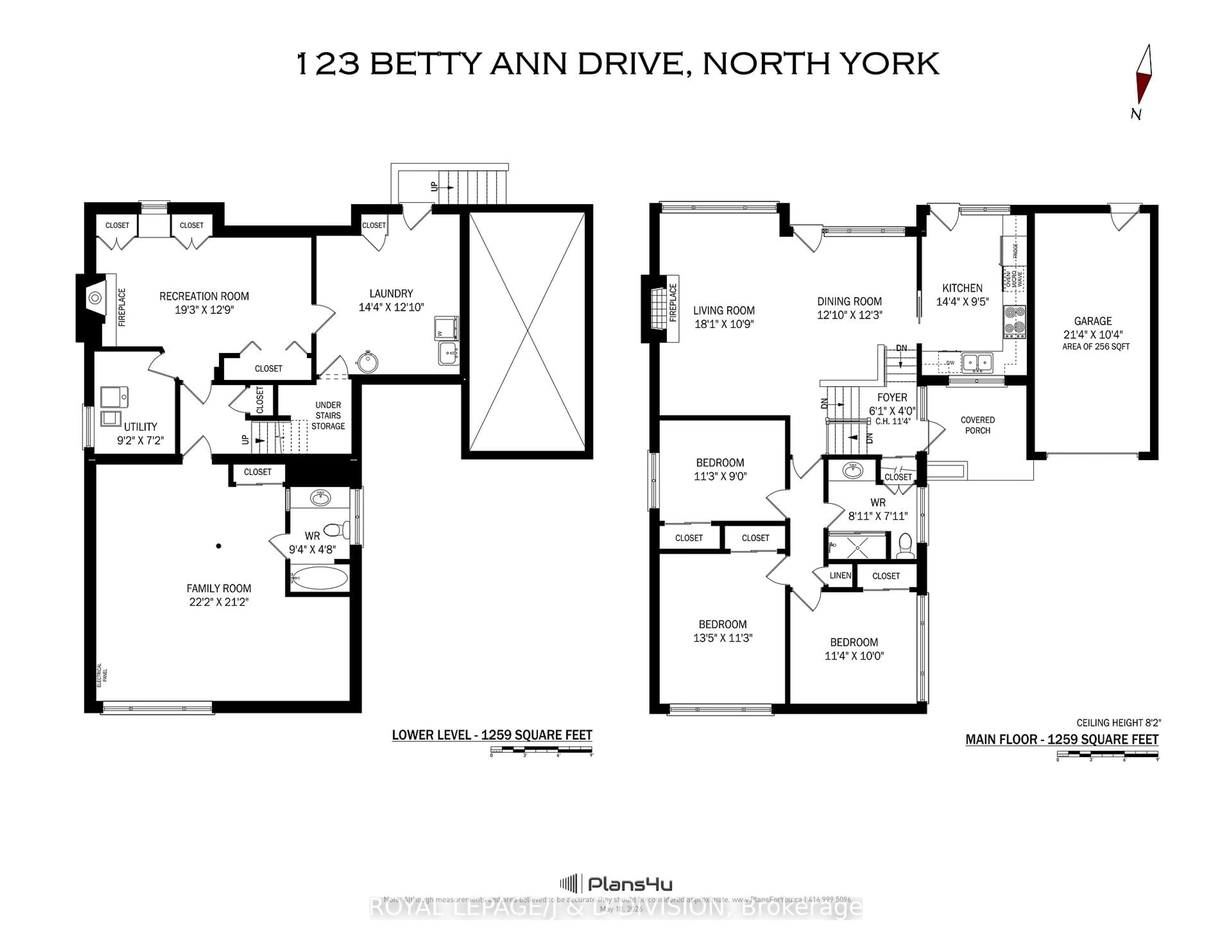 Floor plan for 123 Betty Ann Dr, Toronto Ontario M2N 1X3