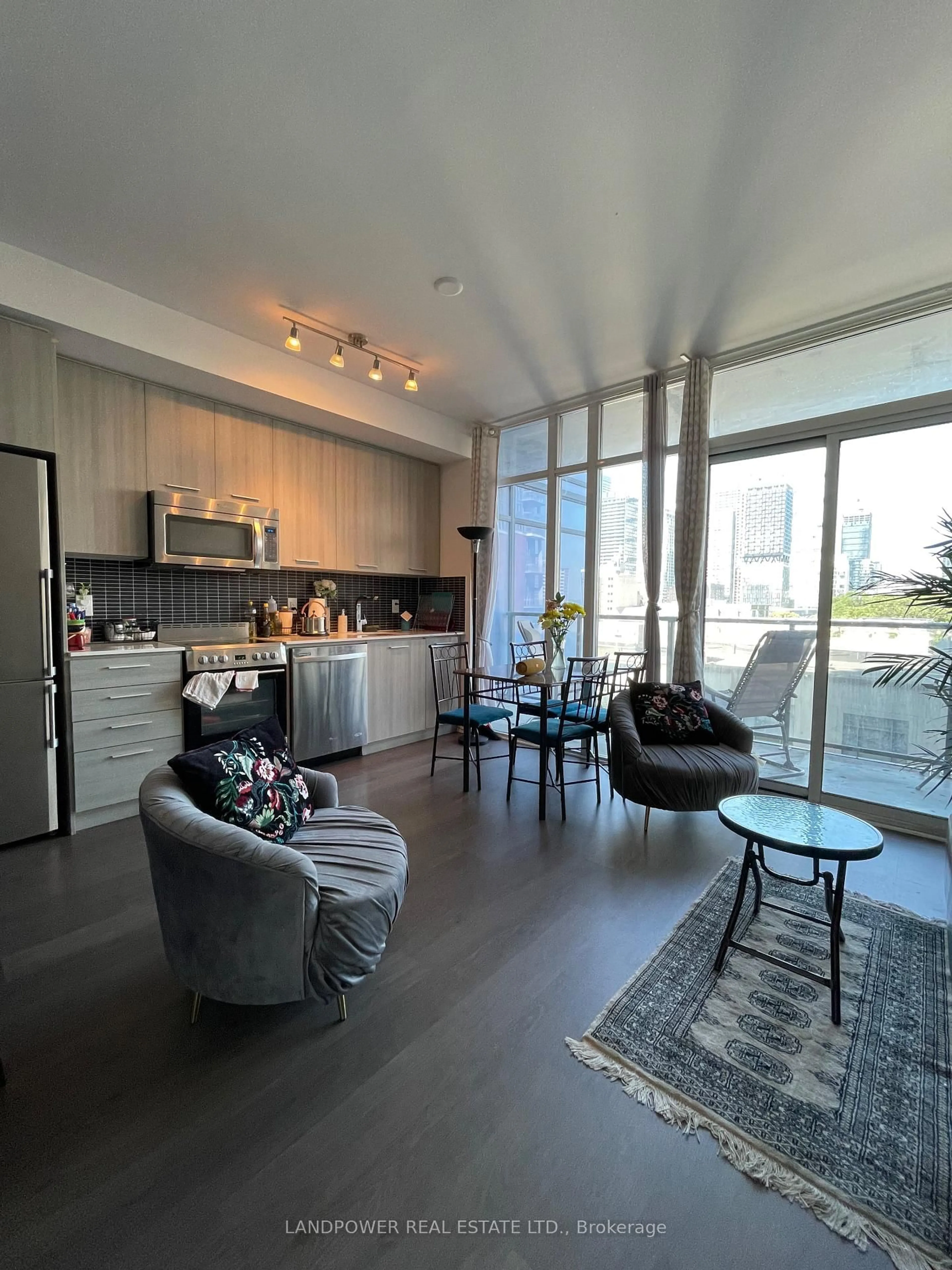 Open concept kitchen, unknown for 105 George St #514, Toronto Ontario M5A 0L4