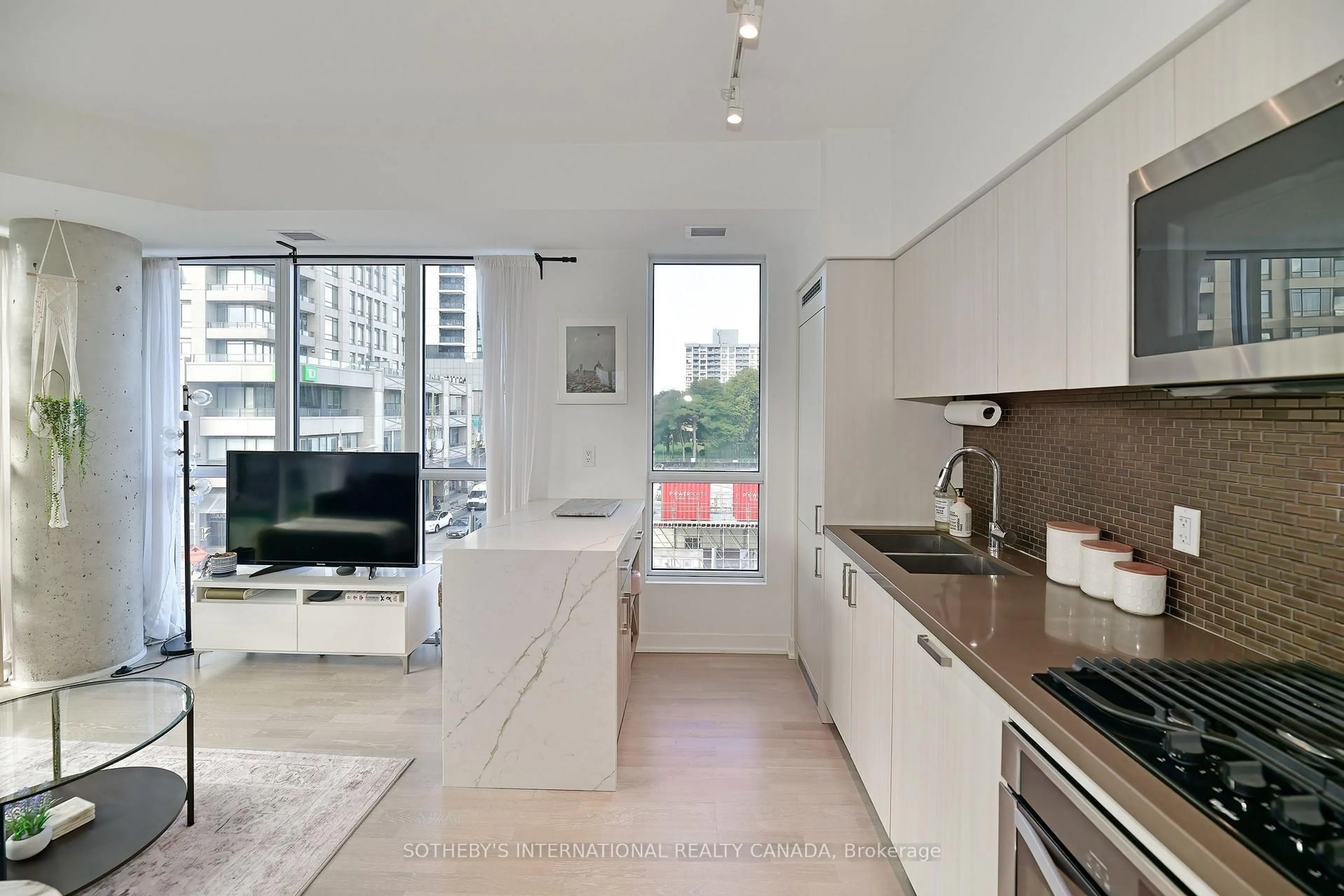 Open concept kitchen, unknown for 501 St Clair Ave #326, Toronto Ontario M5P 0A2
