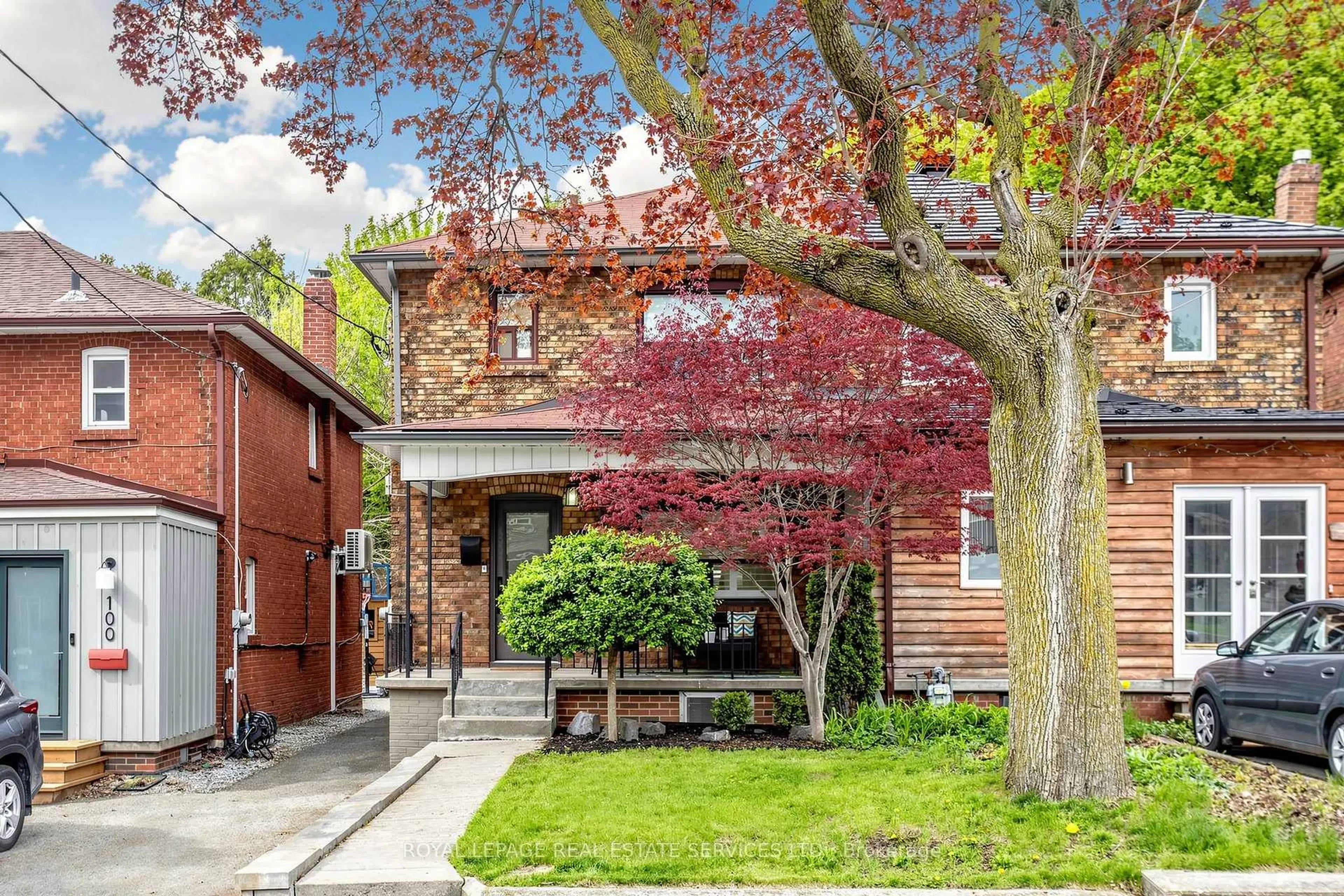 Home with brick exterior material, street for 102 Roseneath Gdns, Toronto Ontario M6C 3X6