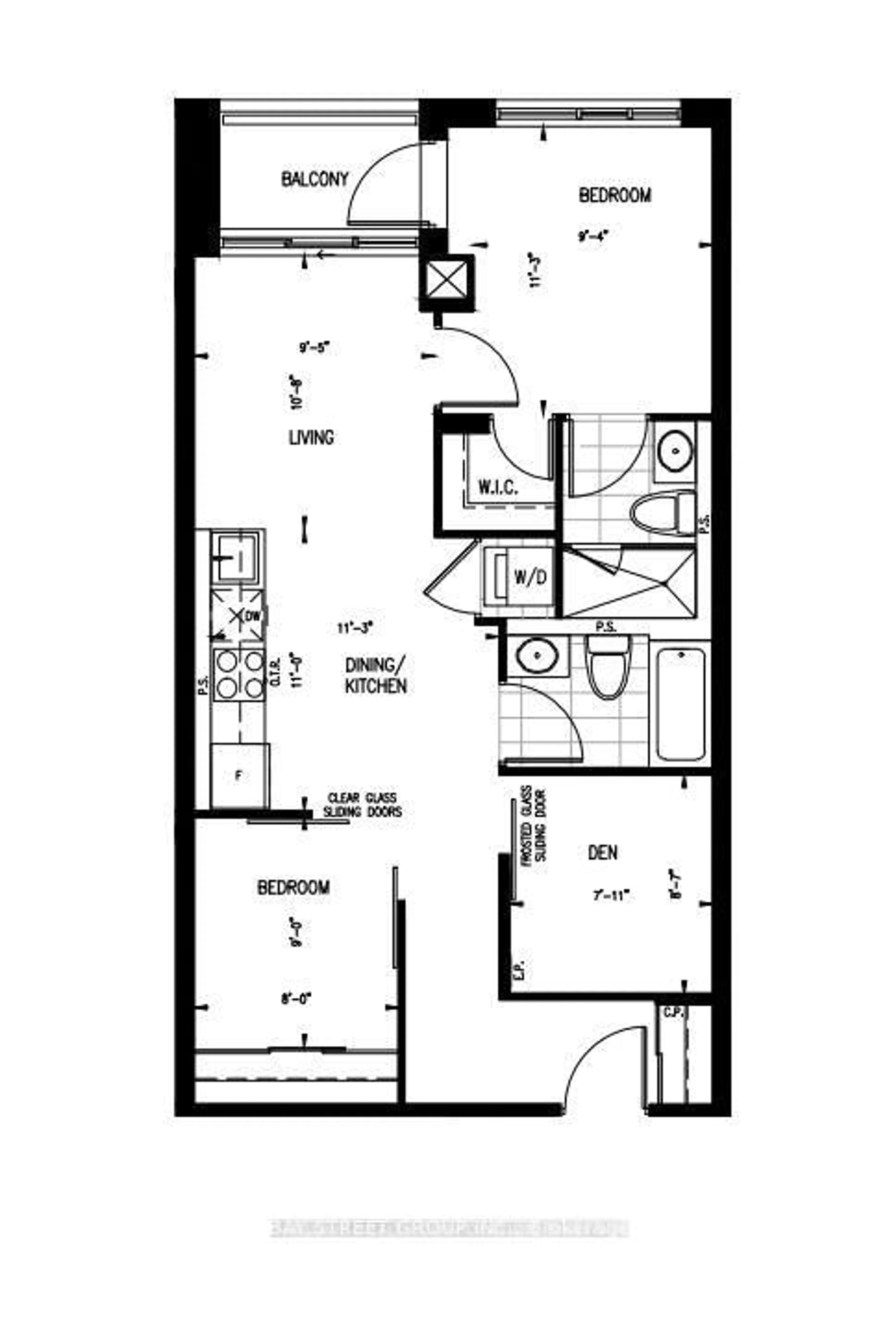 Floor plan for 543 Richmond St #701, Toronto Ontario M5V 0W9