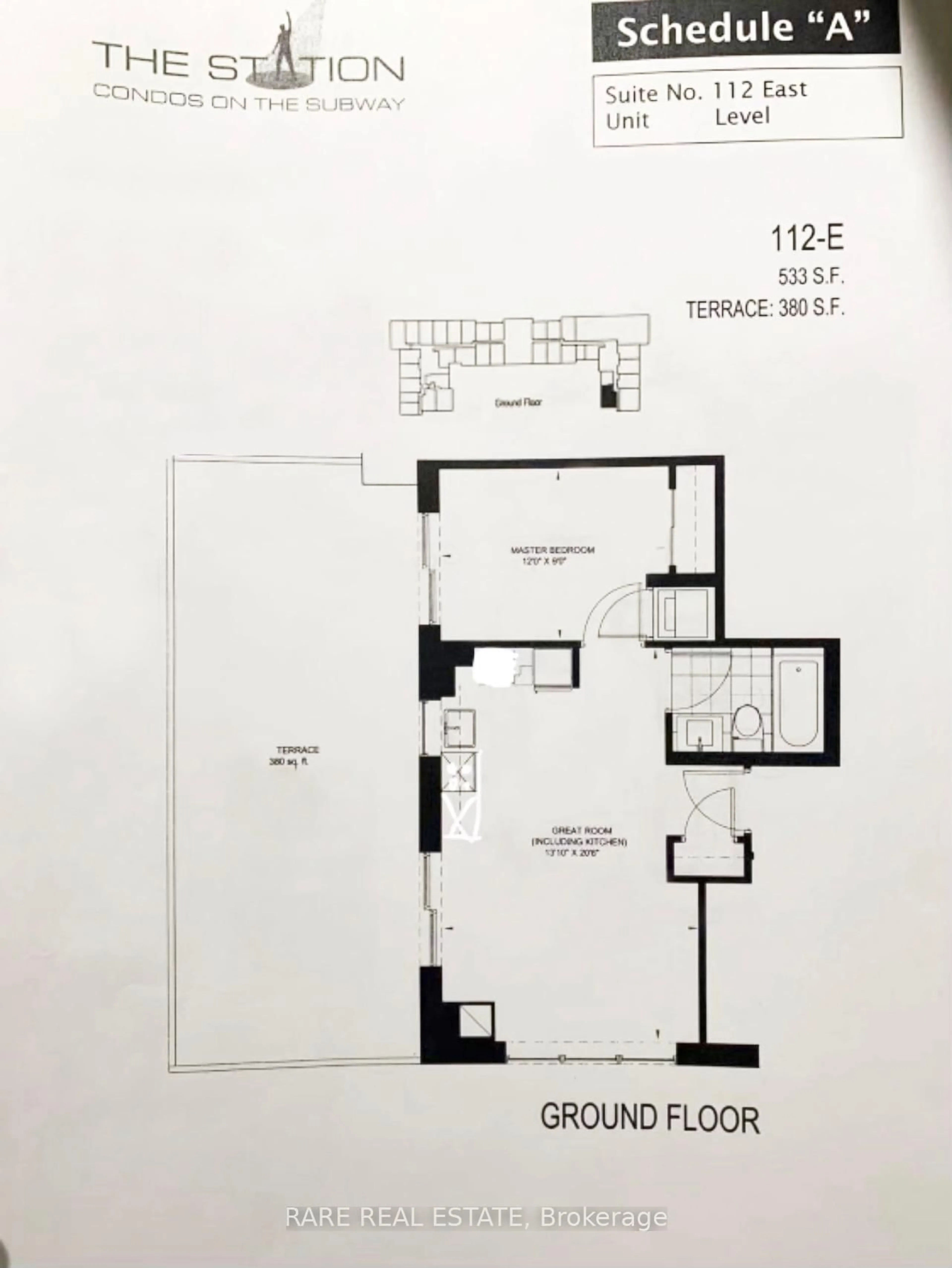 Floor plan for 555 WILSON Ave #E112, Toronto Ontario M3H 0C5