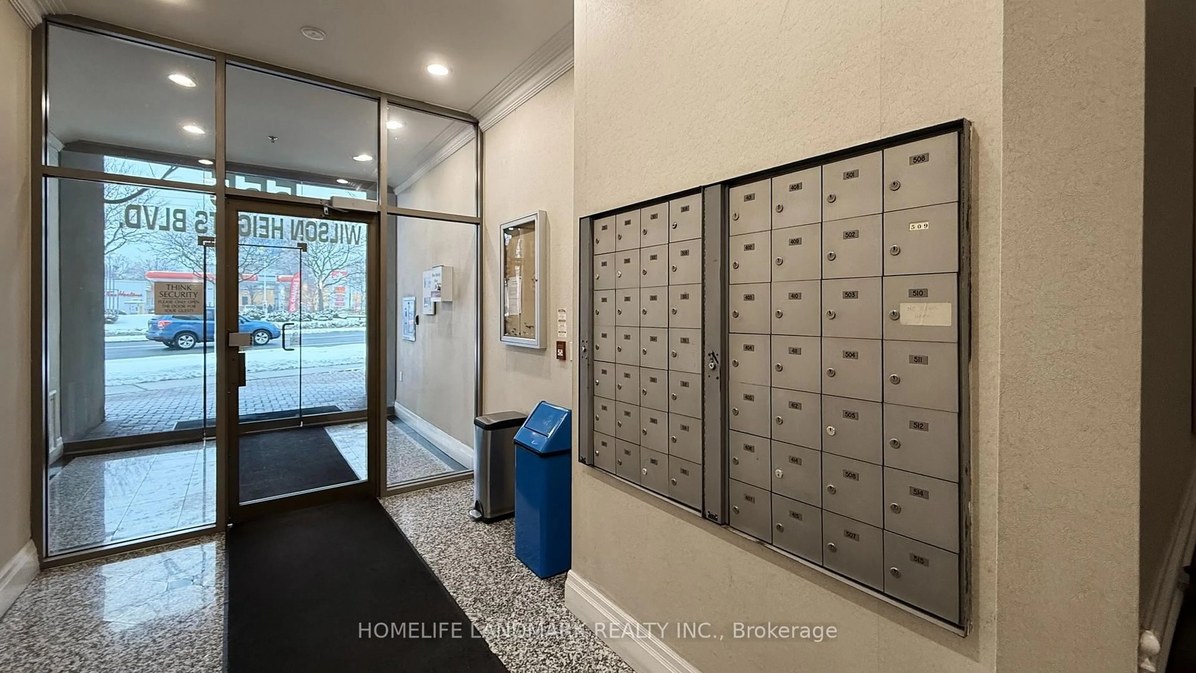 Indoor foyer for 555 Wilson Heights Blvd #301, Toronto Ontario M3H 6B5