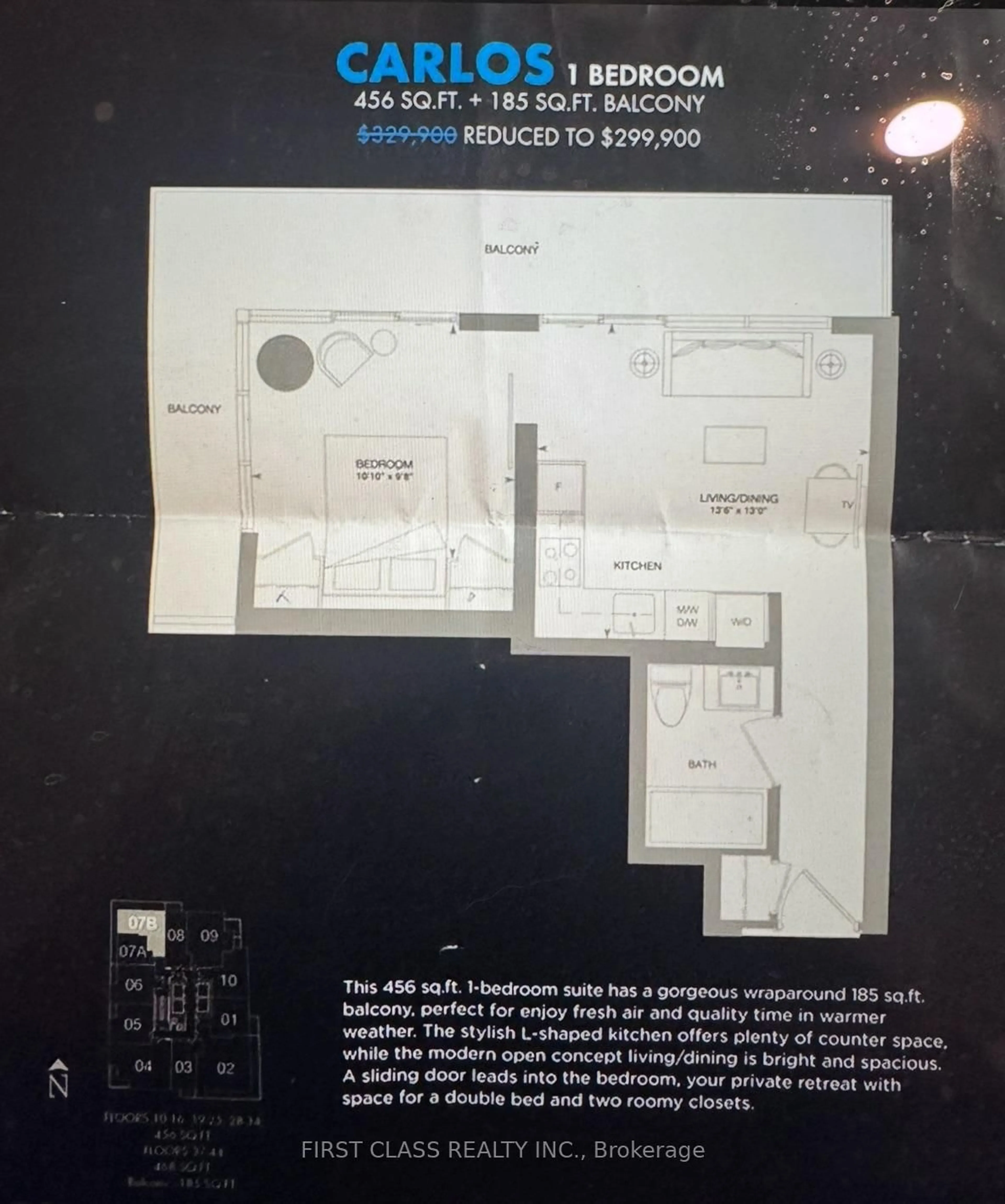 Floor plan for 115 Blue Jays Way #1709, Toronto Ontario M5V 3T3