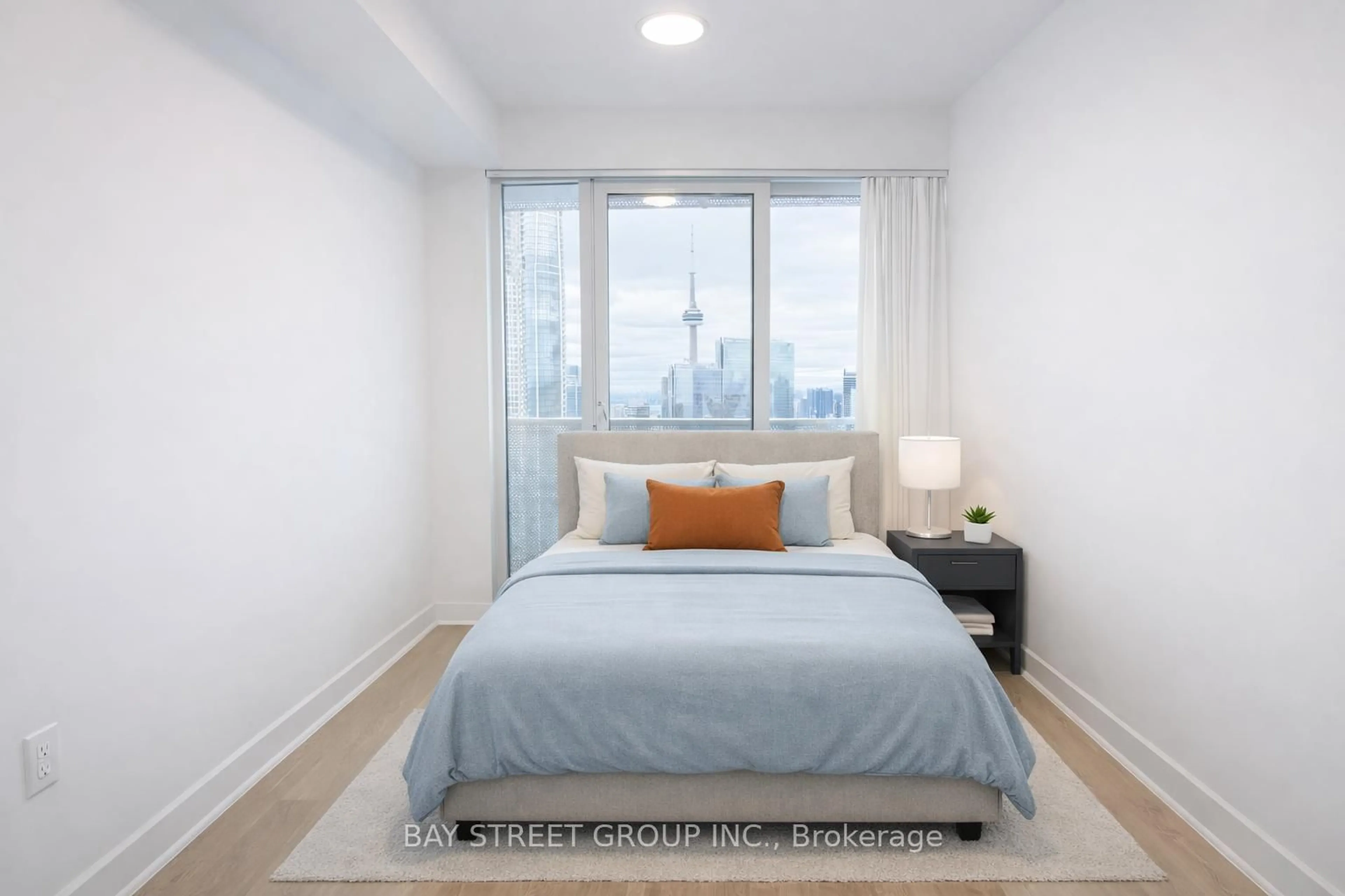 Bedroom with bed, unknown for 55 Cooper St #7112, Toronto Ontario M5E 0G1