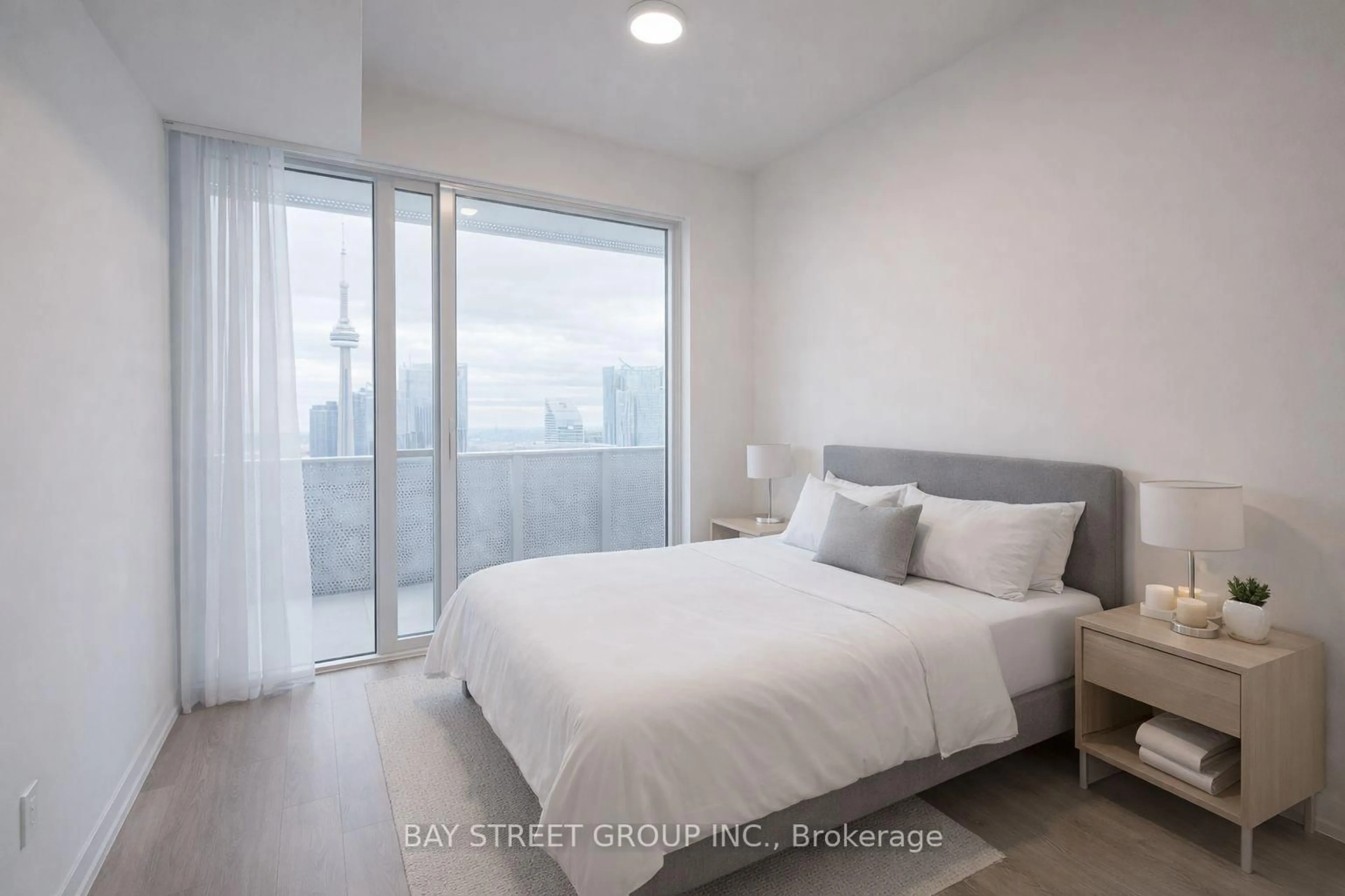 Bedroom with bed, unknown for 55 Cooper St #7112, Toronto Ontario M5E 0G1