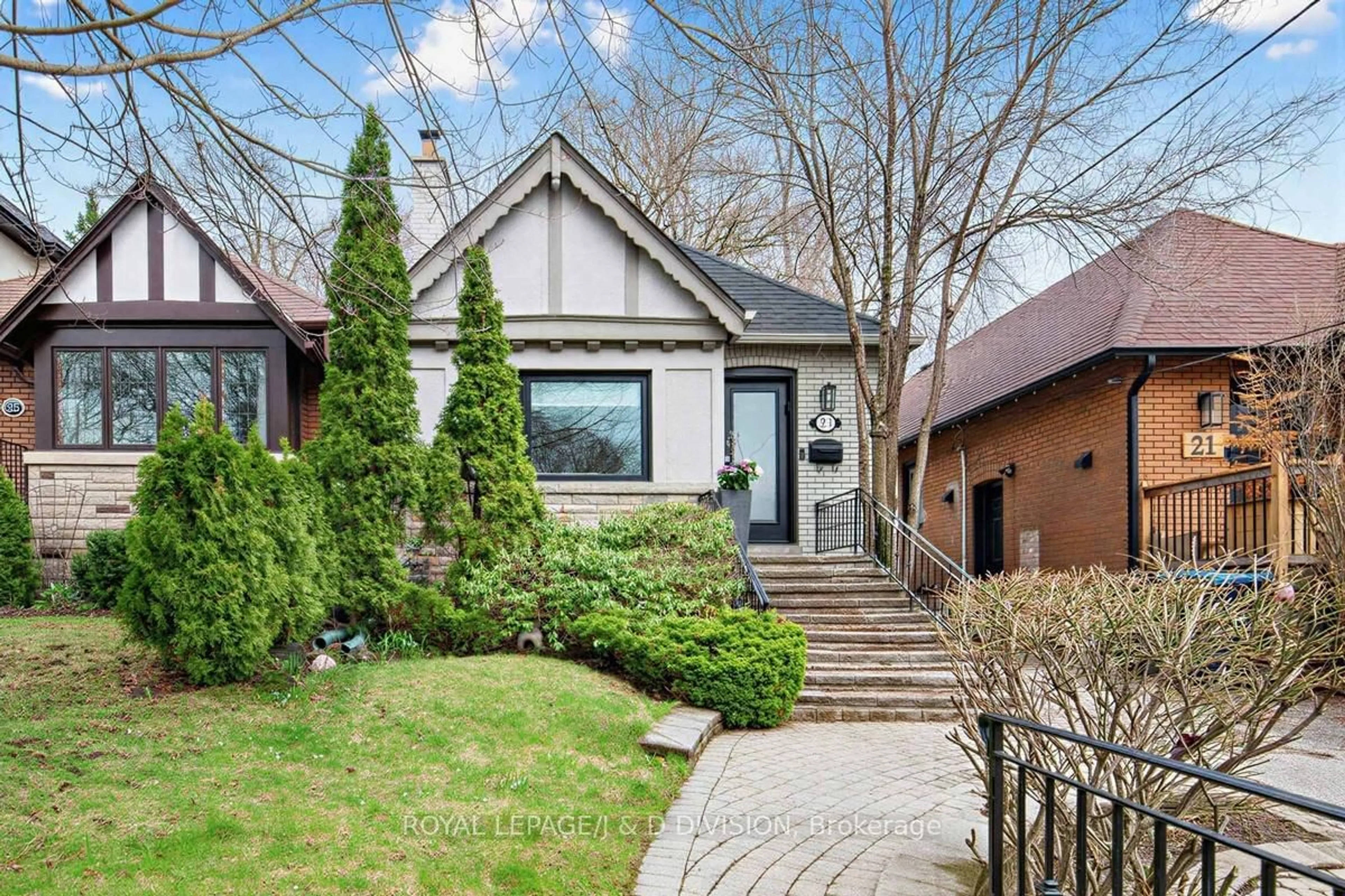 Home with brick exterior material, street for 23 Latimer Ave, Toronto Ontario M5N 2M1