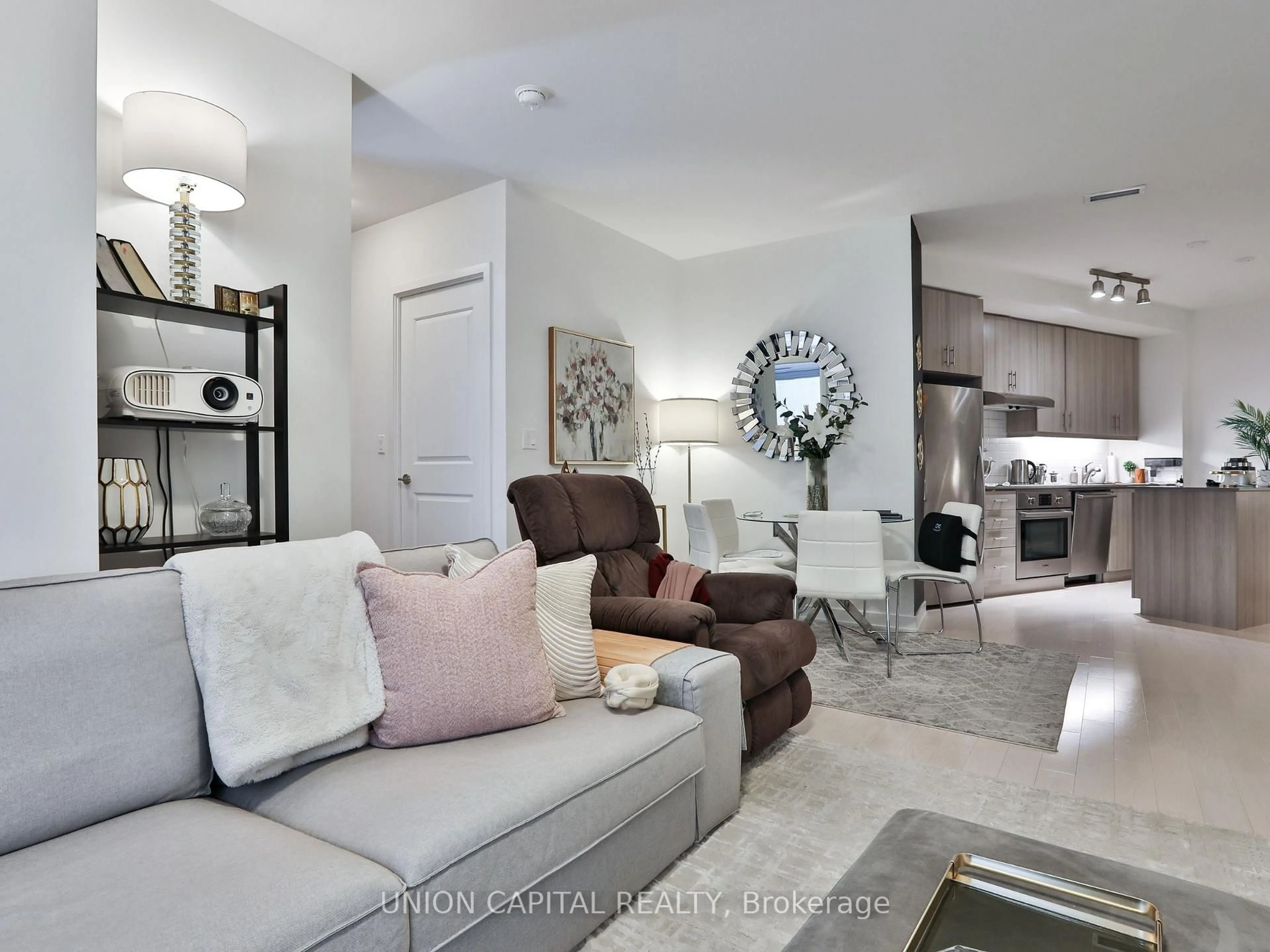 Living room with furniture, unknown for 1 The Esplanade #404, Toronto Ontario M5E 0A8