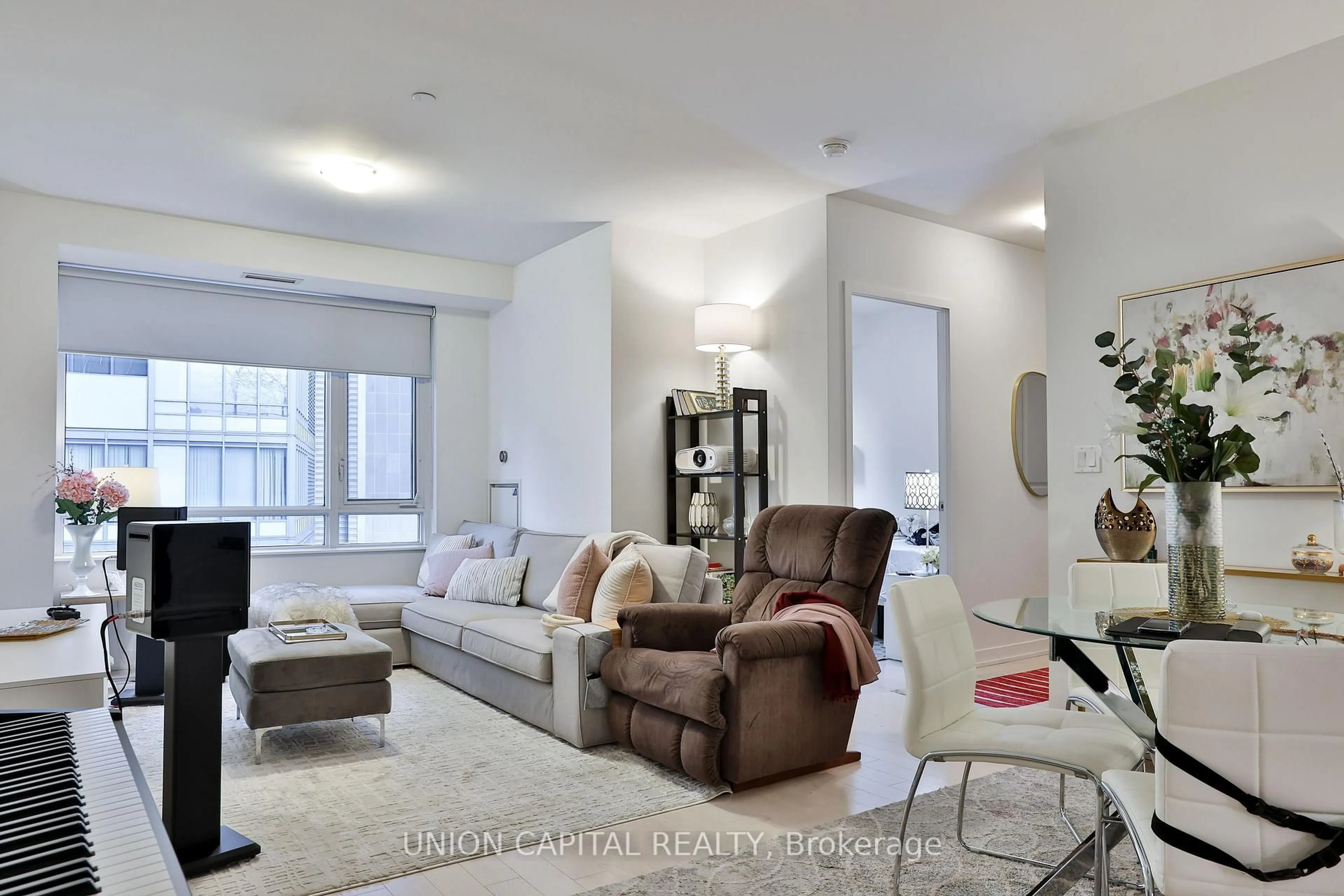 Living room with furniture, unknown for 1 The Esplanade #404, Toronto Ontario M5E 0A8