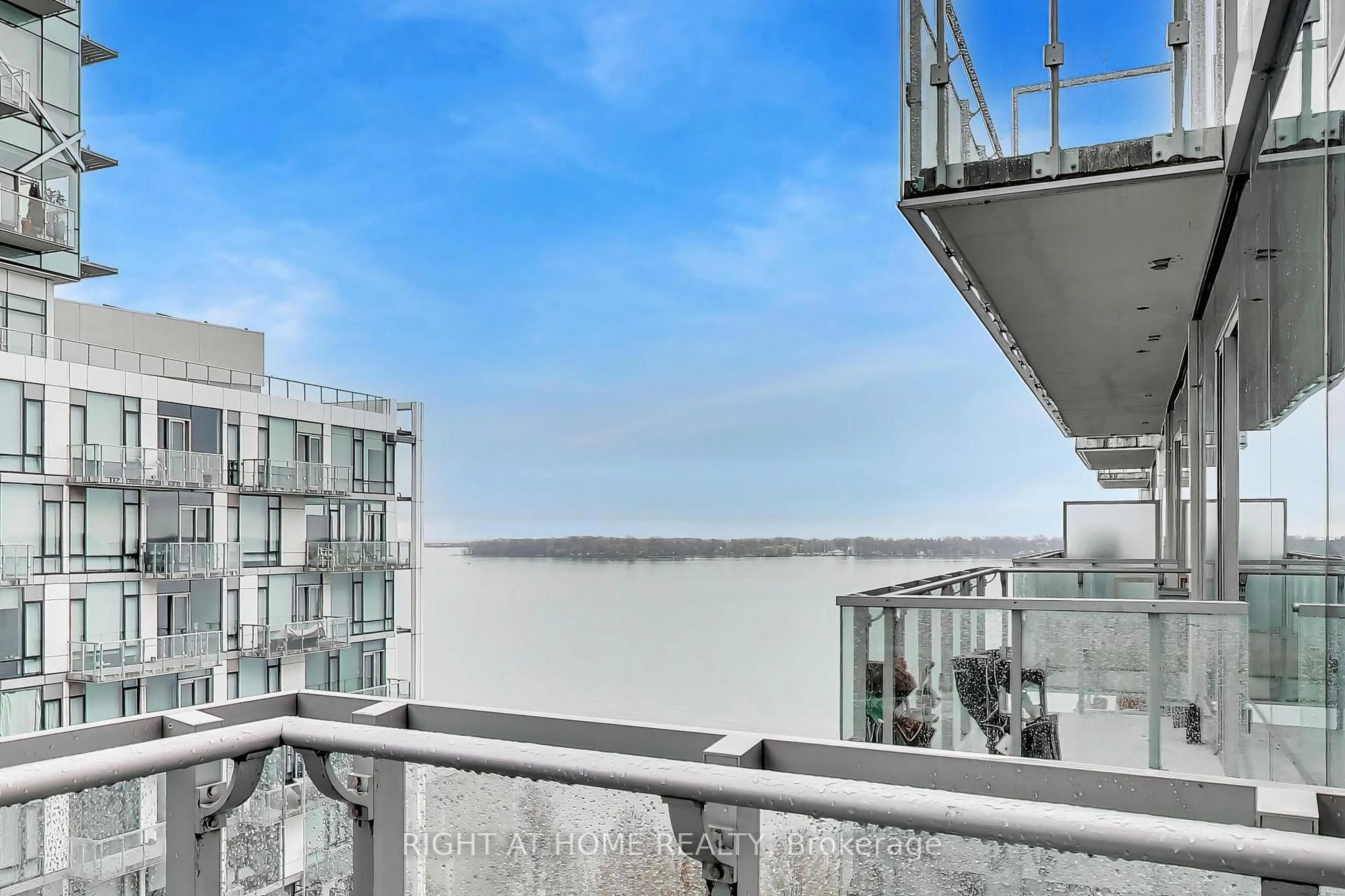 Balcony in the apartment, water/lake/river/ocean view for 39 Queens Quay #918, Toronto Ontario M5E 0A5