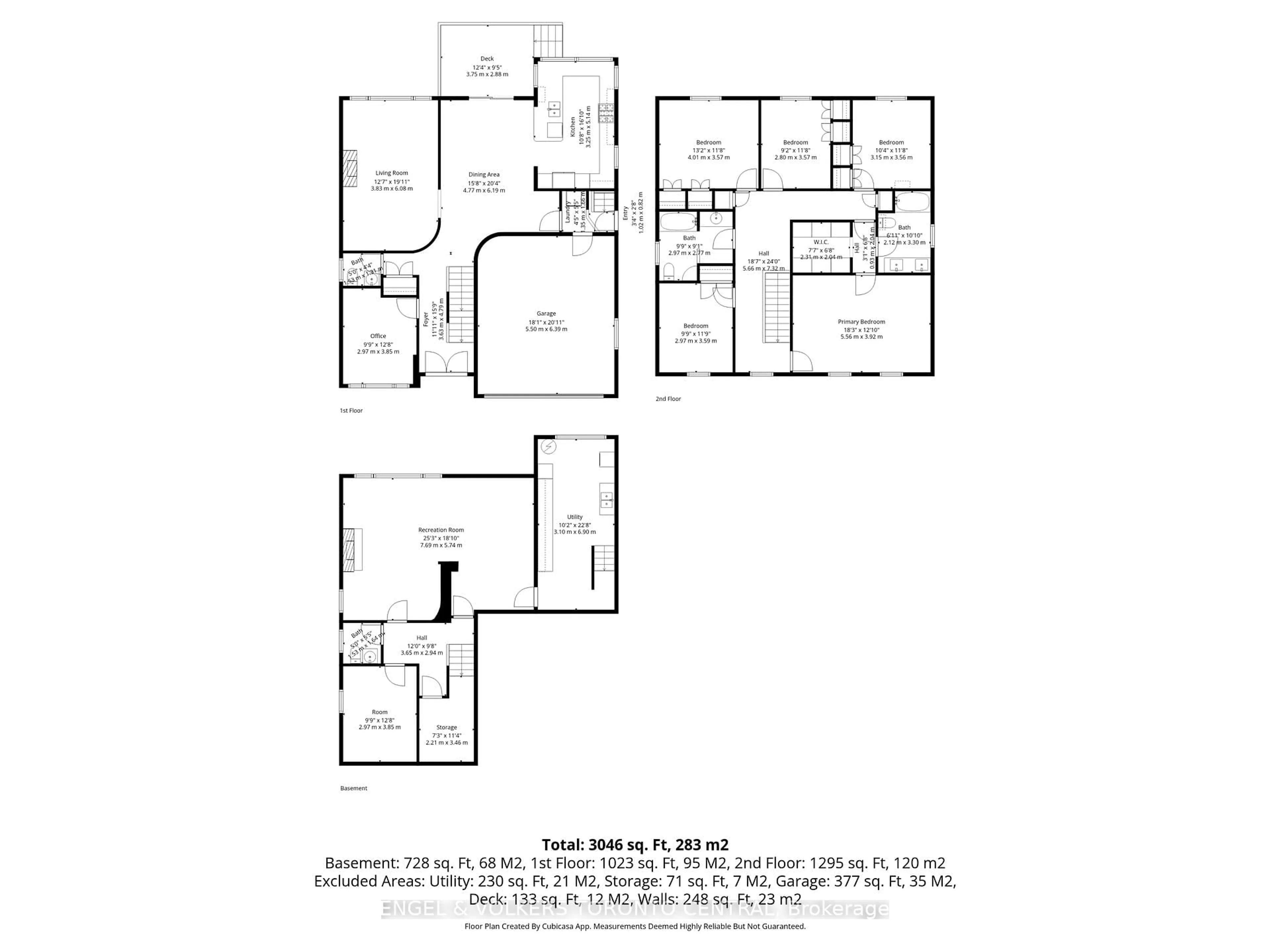 Floor plan for 170 Fenn Ave, Toronto Ontario M2P 1X9