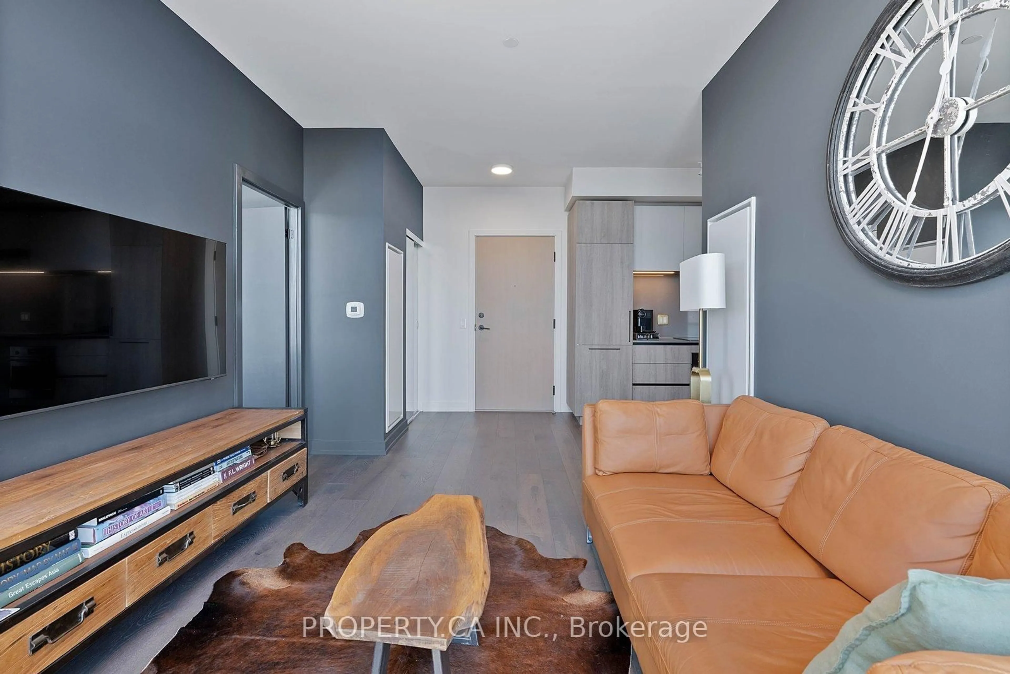 Living room with furniture, unknown for 181 Sterling Rd #UPH02, Toronto Ontario M6R 2B2