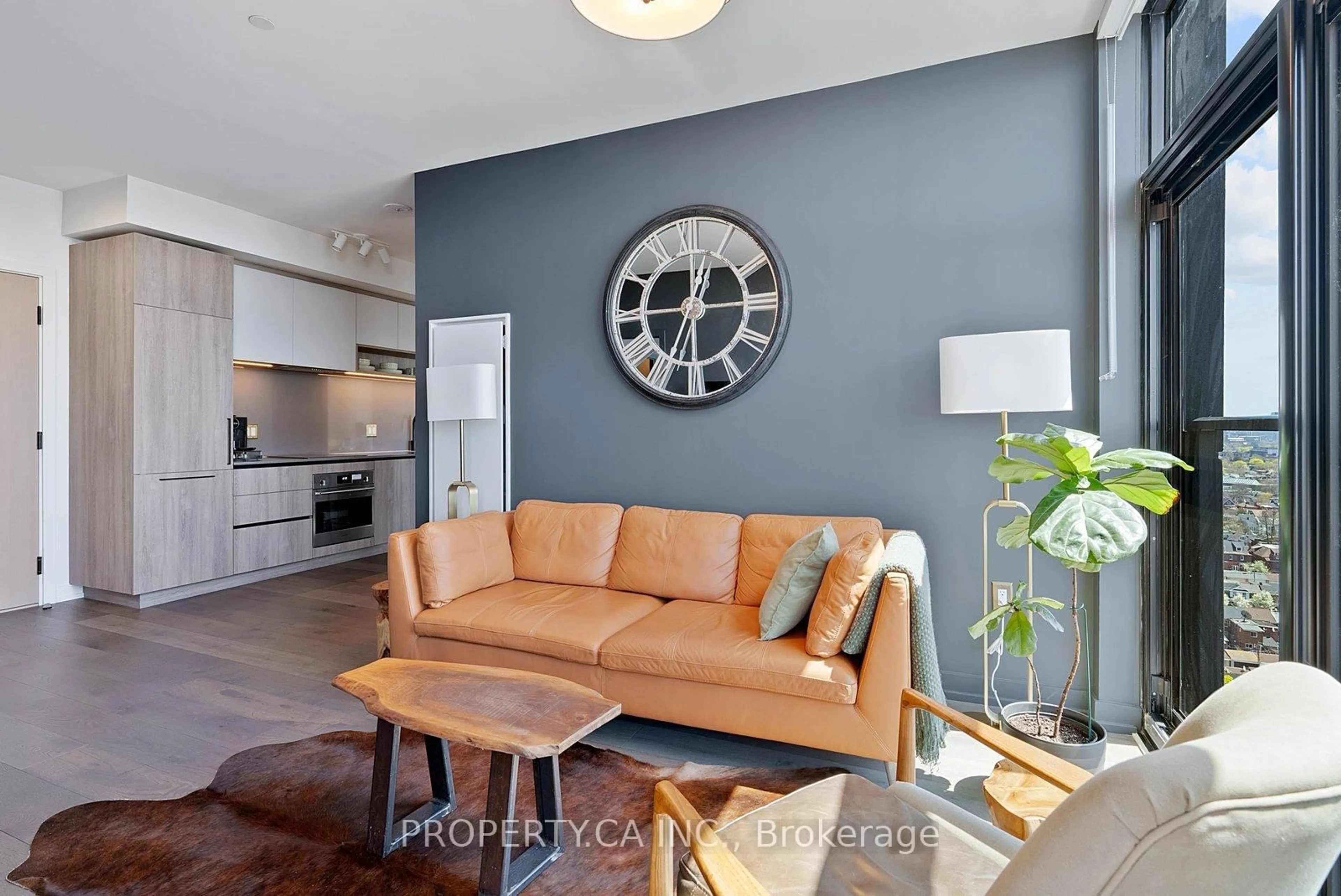 Living room with furniture, unknown for 181 Sterling Rd #UPH02, Toronto Ontario M6R 2B2