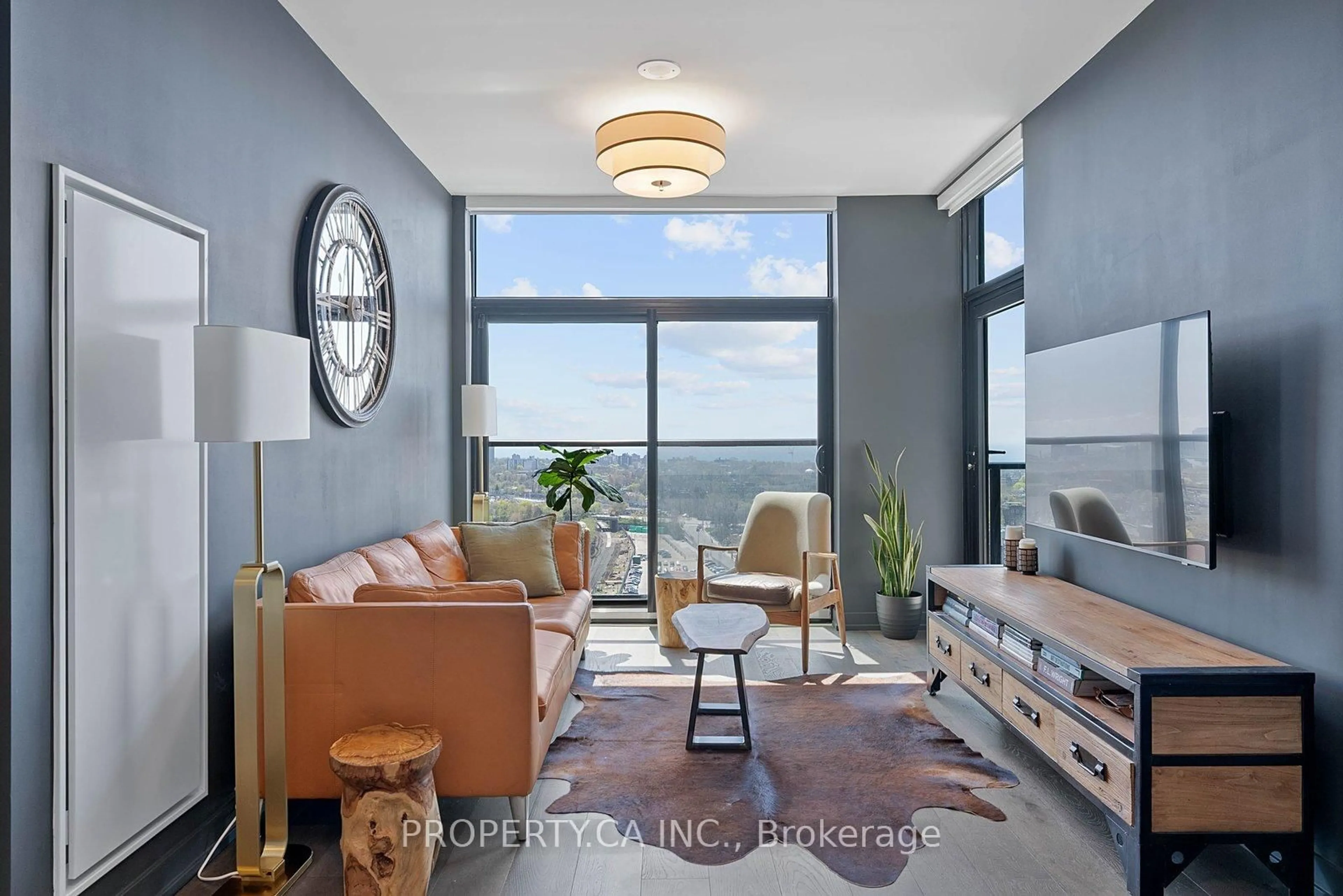 Living room with furniture, unknown for 181 Sterling Rd #UPH02, Toronto Ontario M6R 2B2