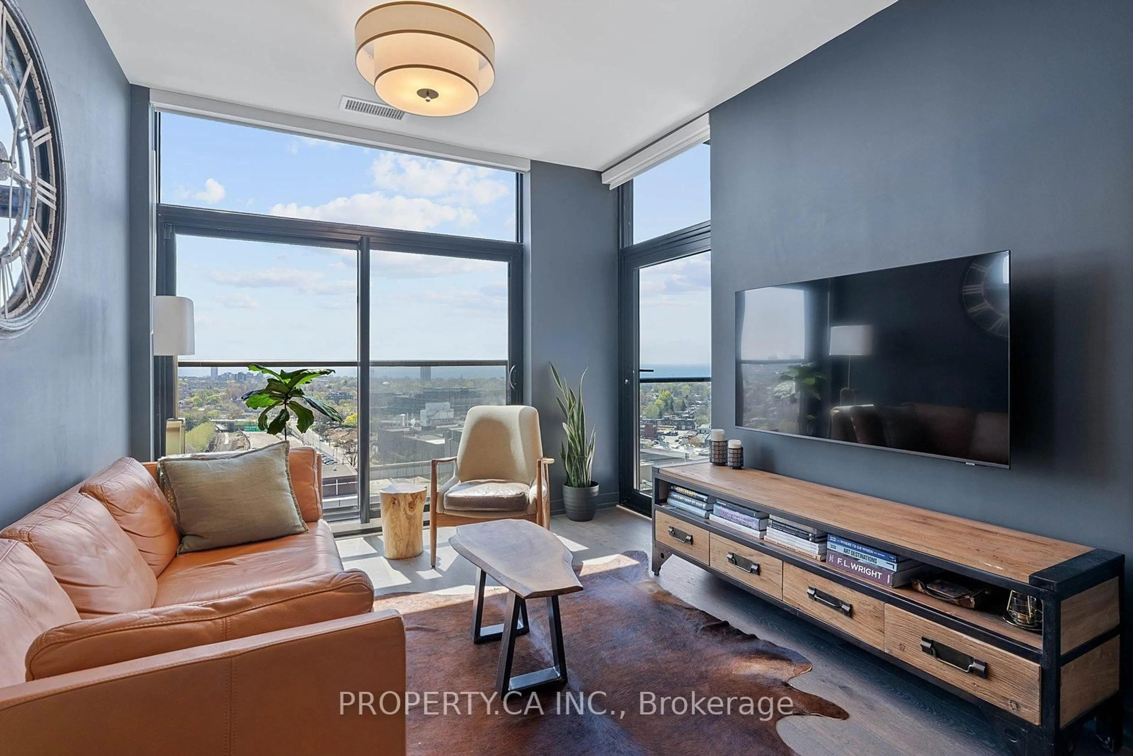 Living room with furniture, unknown for 181 Sterling Rd #UPH02, Toronto Ontario M6R 2B2