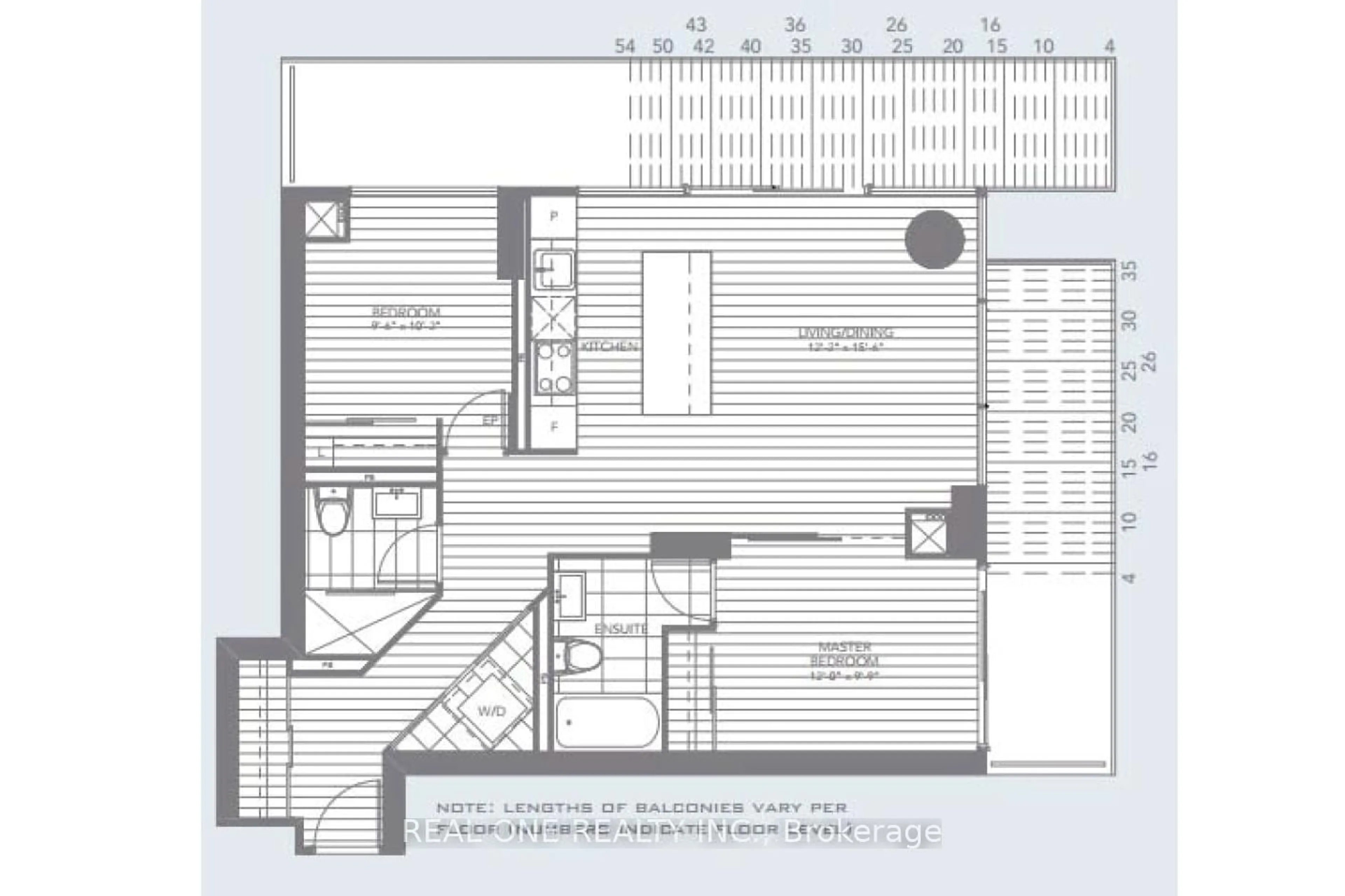 Floor plan for 1080 Bay St #1510, Toronto Ontario M5S 0A5