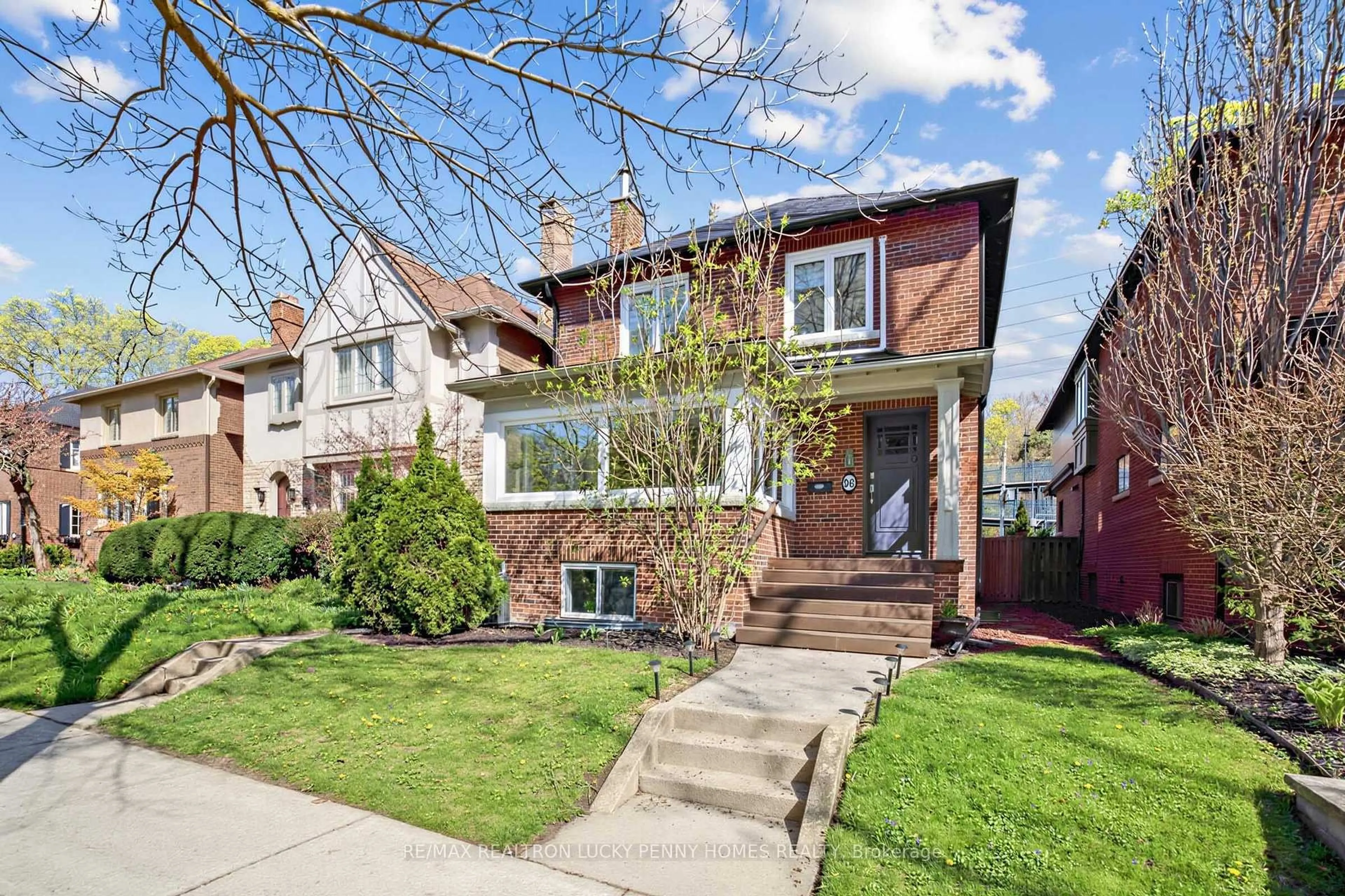 Home with brick exterior material, street for 96 Whitehall Rd, Toronto Ontario M4W 2C7