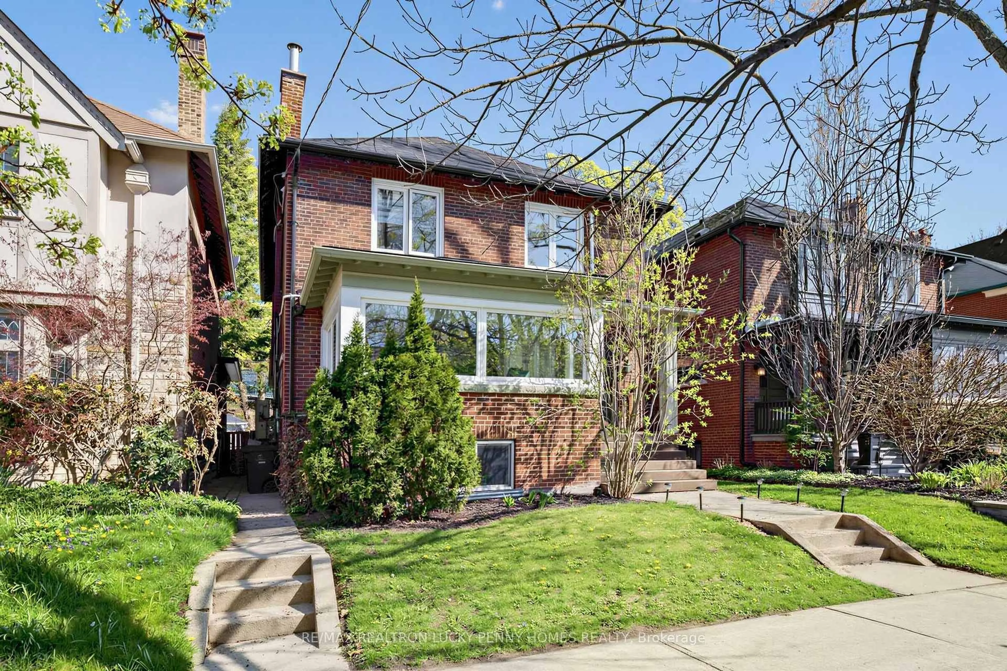 Home with brick exterior material, street for 96 Whitehall Rd, Toronto Ontario M4W 2C7