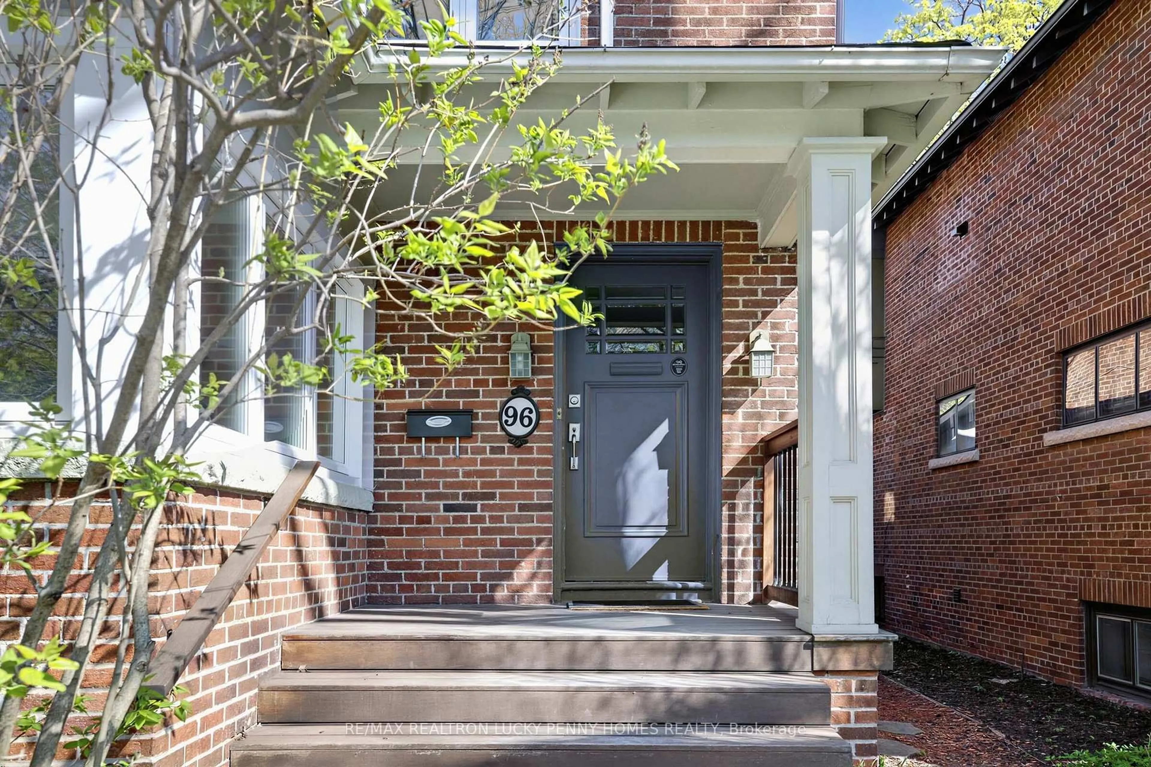 Home with brick exterior material, street for 96 Whitehall Rd, Toronto Ontario M4W 2C7