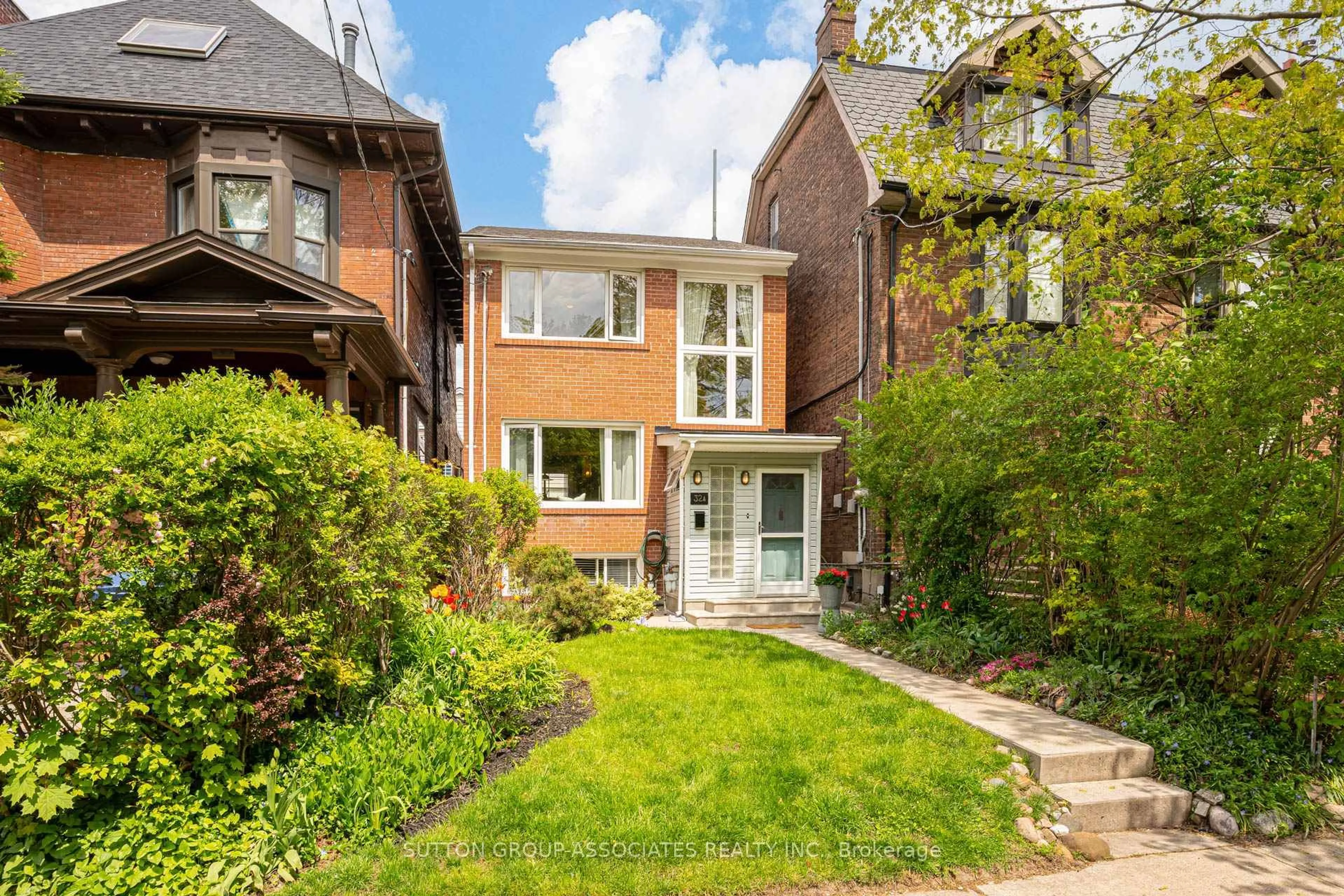 Home with brick exterior material, street for 32A Vermont Ave, Toronto Ontario M6G 1X7