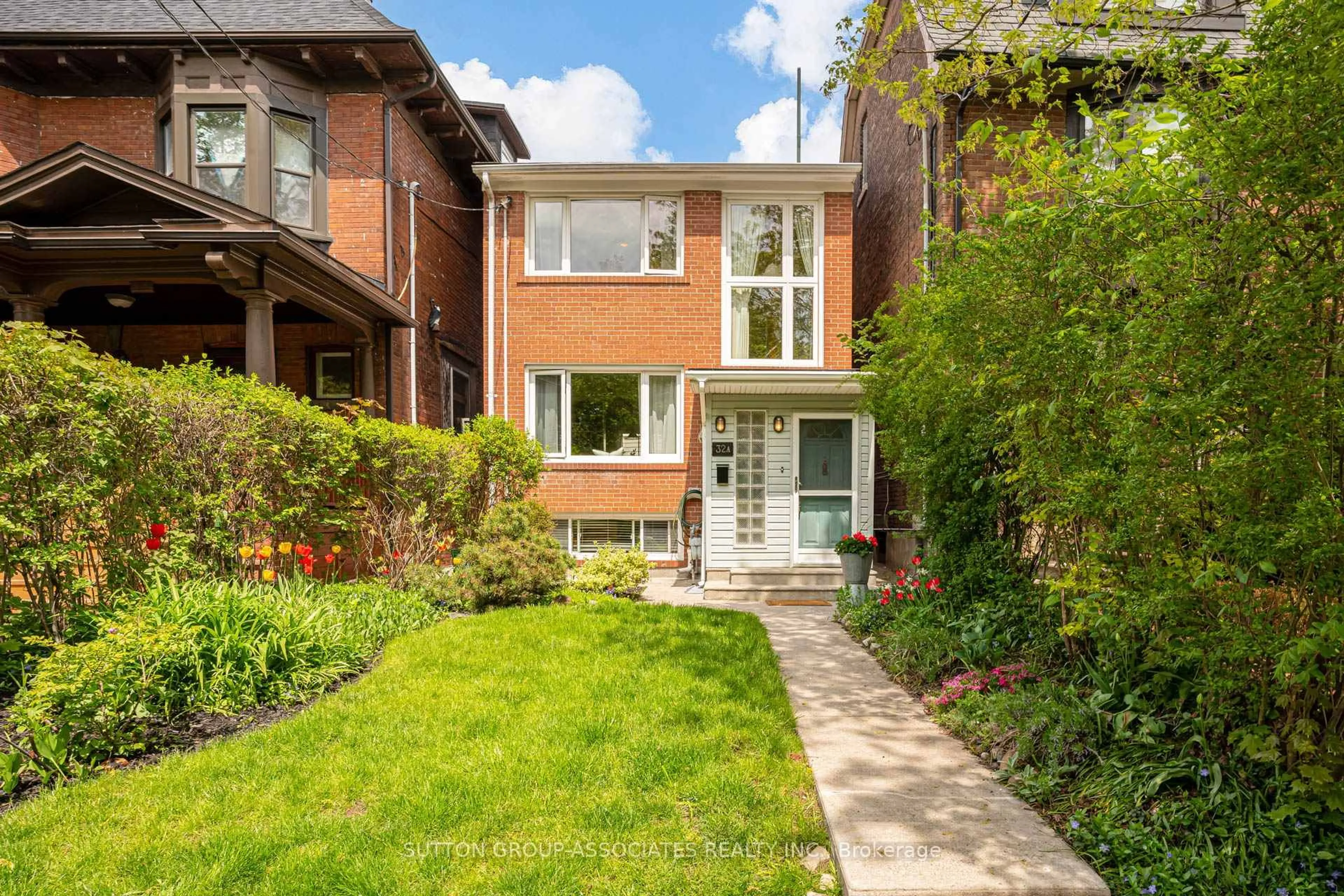 Home with brick exterior material, street for 32A Vermont Ave, Toronto Ontario M6G 1X7