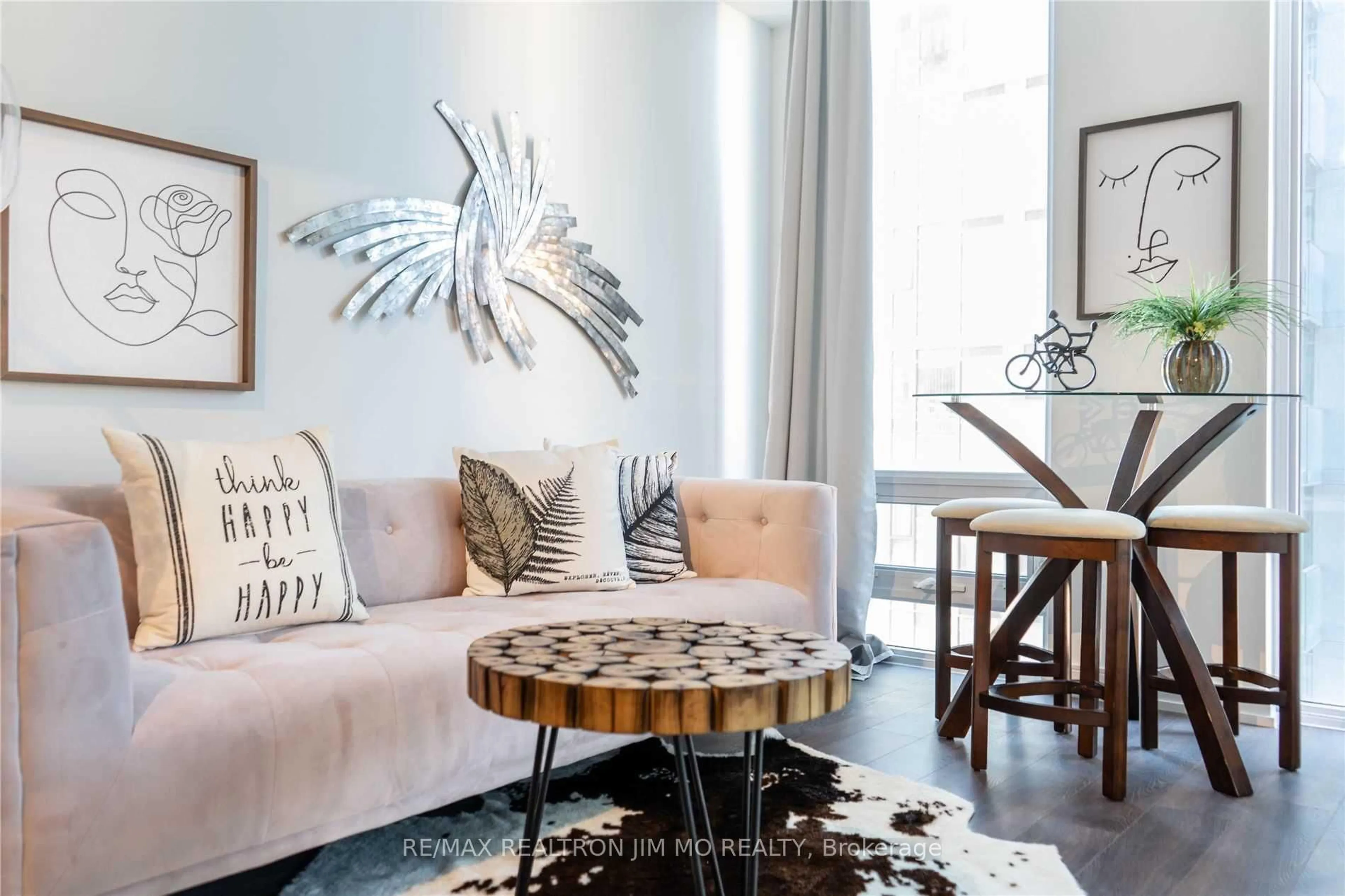 Living room with furniture, unknown for 28 Wellesley St #706, Toronto Ontario M4Y 0C4