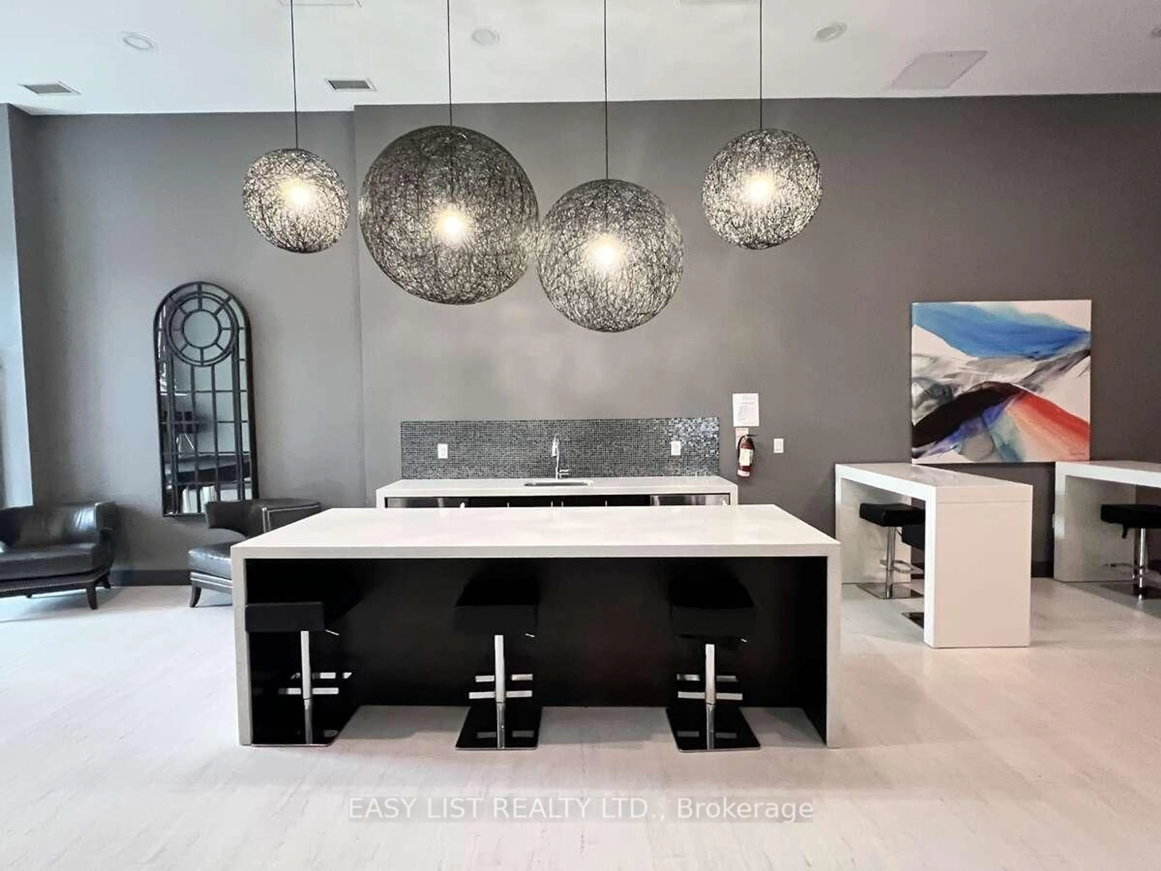 Contemporary kitchen, ceramic/tile floor for 125 Western Battery Rd #1402, Toronto Ontario M6K 3R8