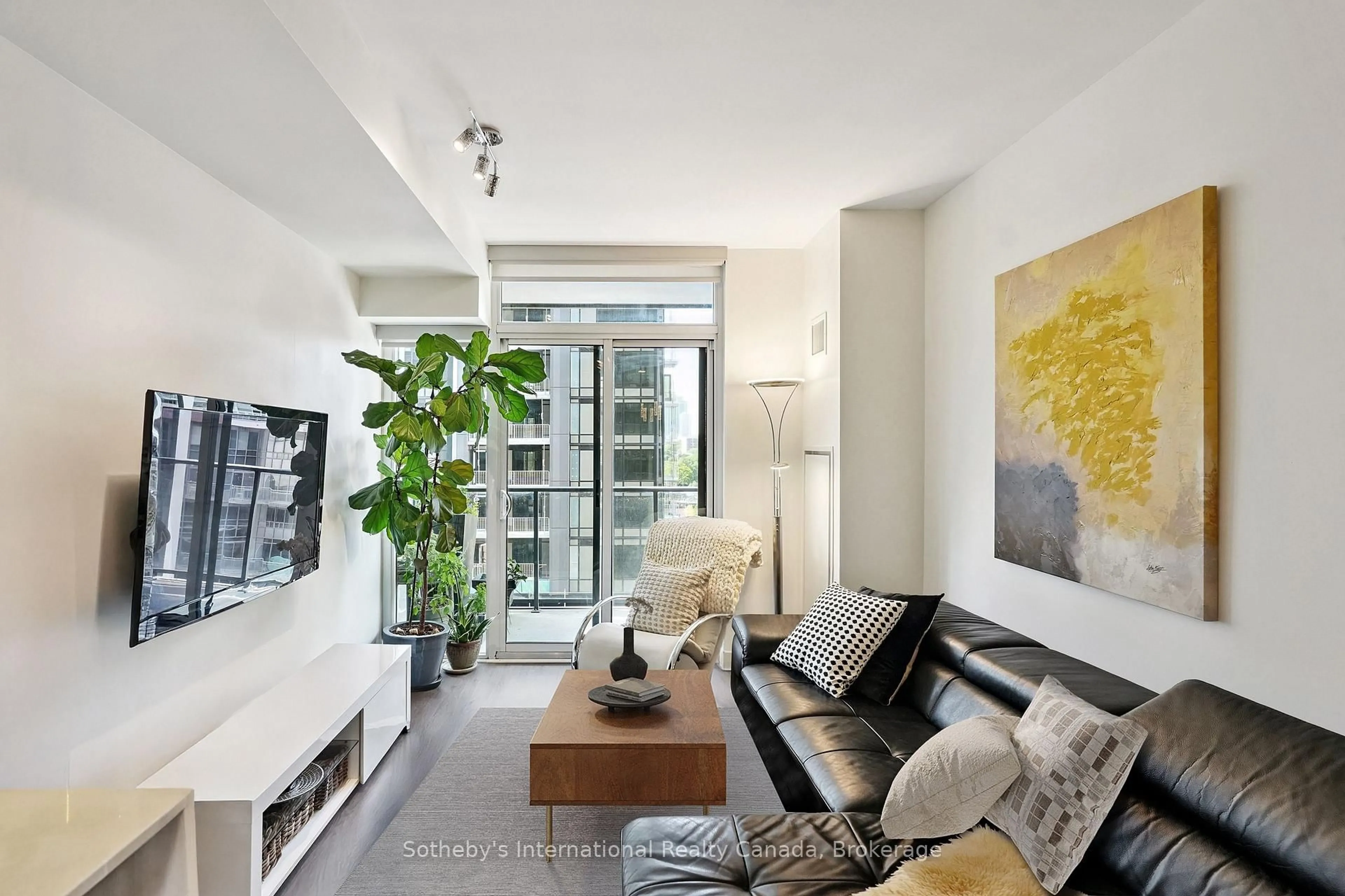 Living room with furniture, unknown for 105 George St #903, Toronto Ontario M5A 0L4