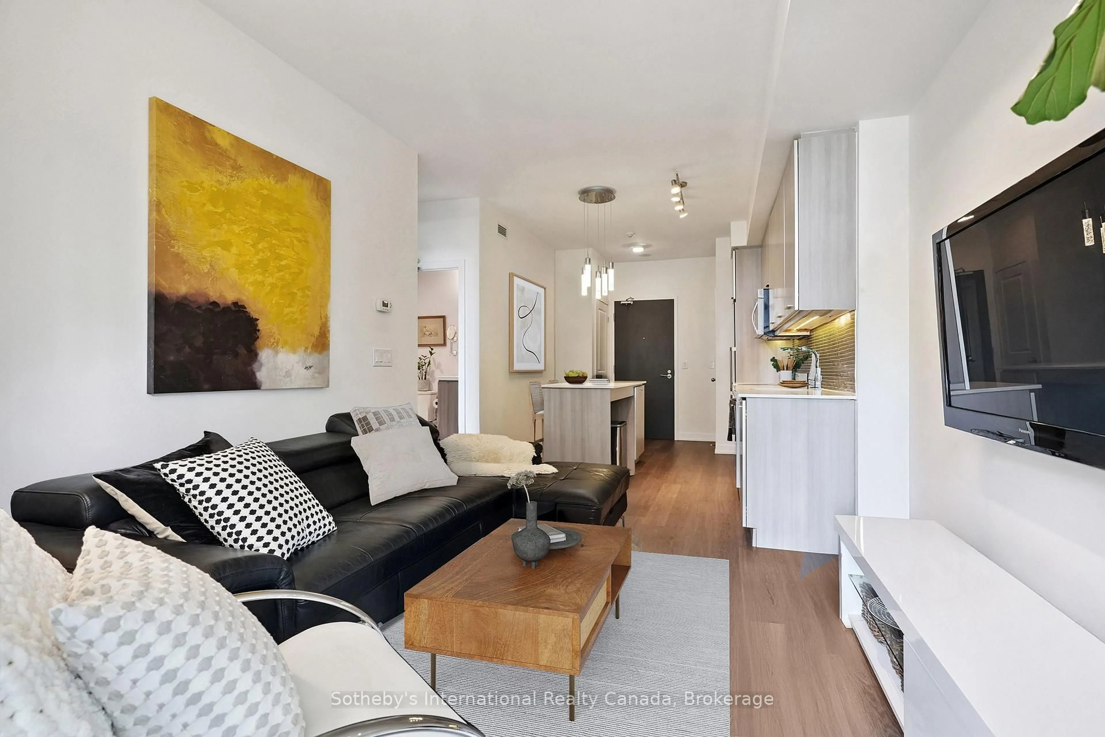 Living room with furniture, unknown for 105 George St #903, Toronto Ontario M5A 0L4