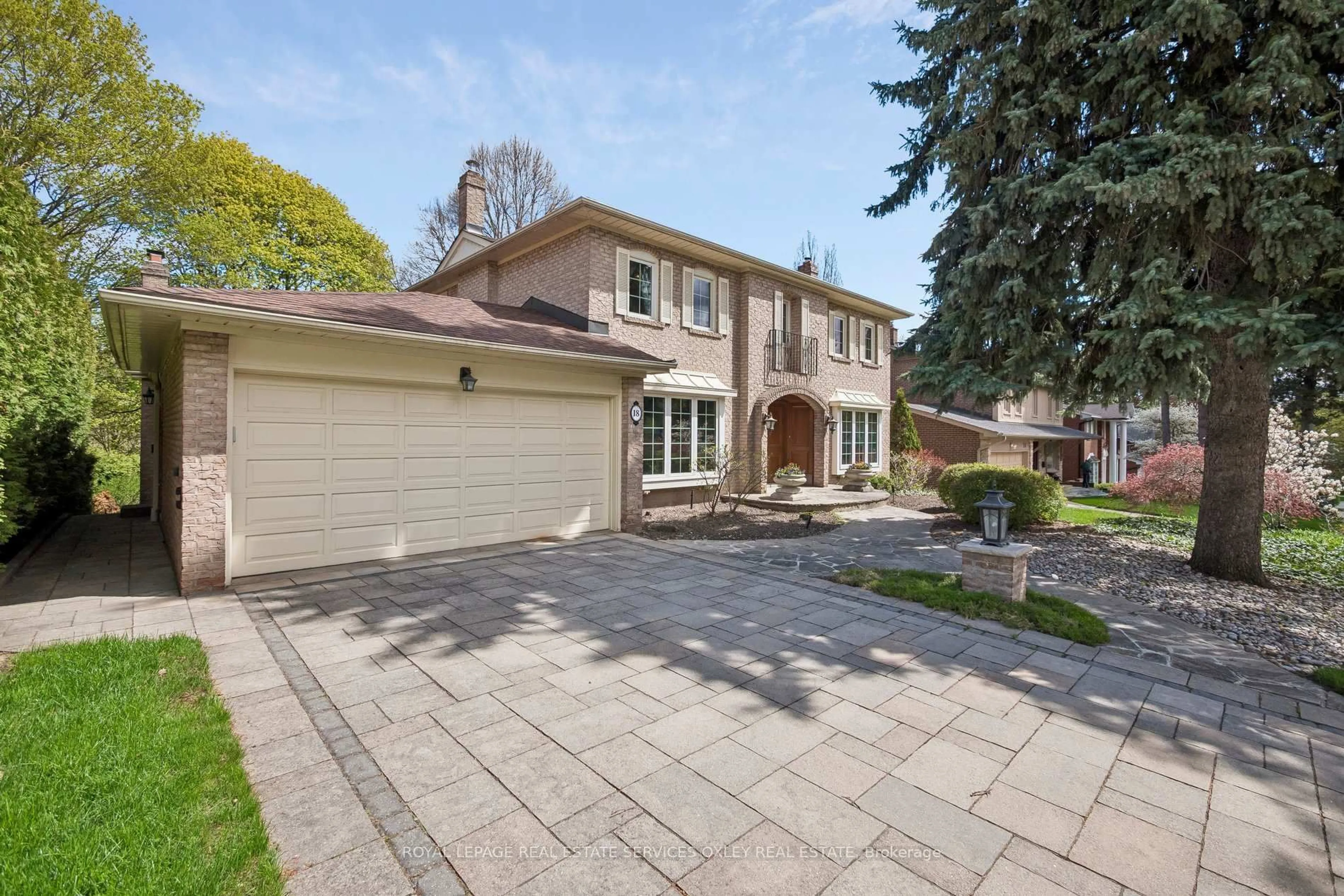 Home with brick exterior material, street for 18 Swansdown Dr, Toronto Ontario M2L 2N1