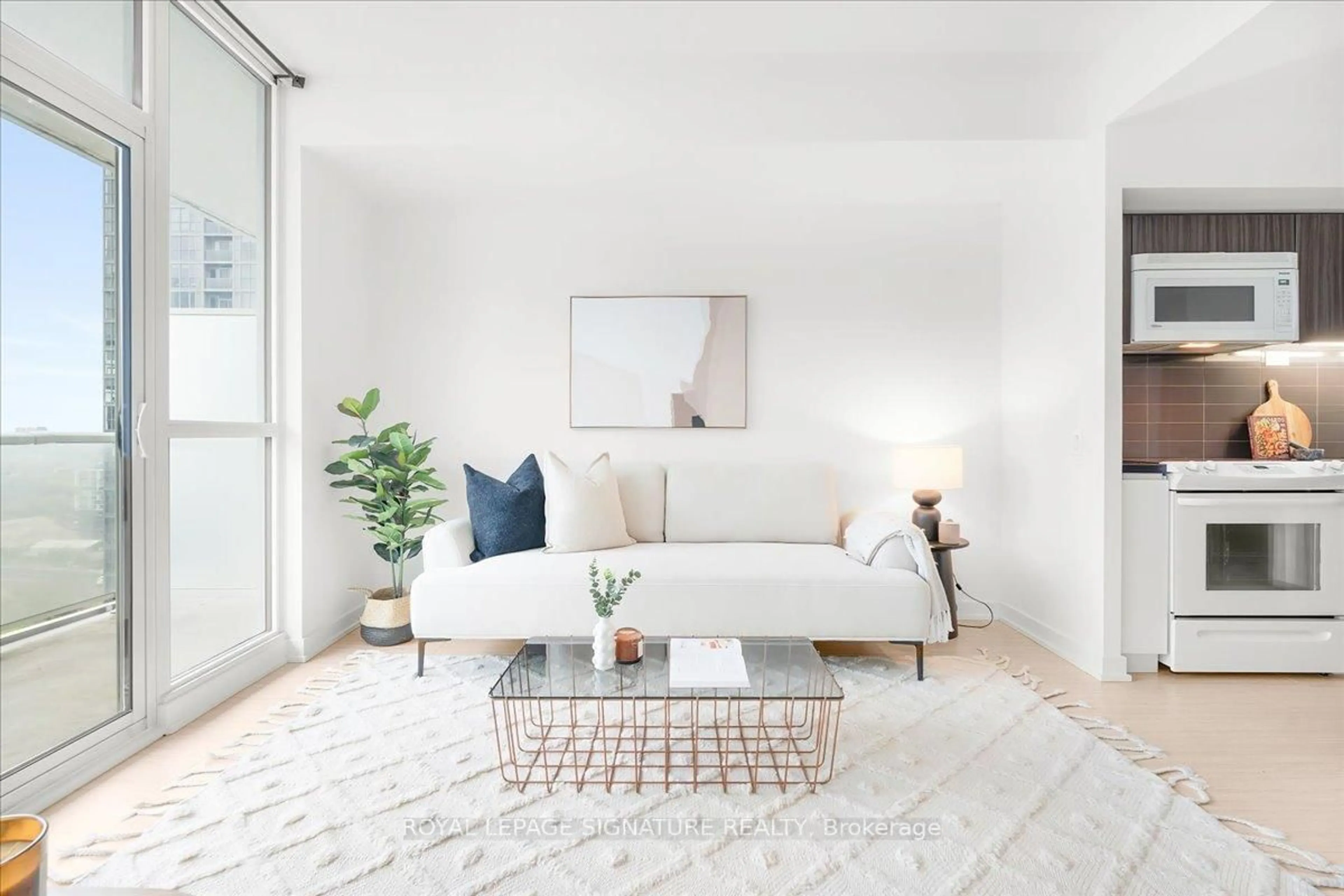 Living room with furniture, unknown for 75 Queens Wharf Rd #3011, Toronto Ontario M5V 0J8