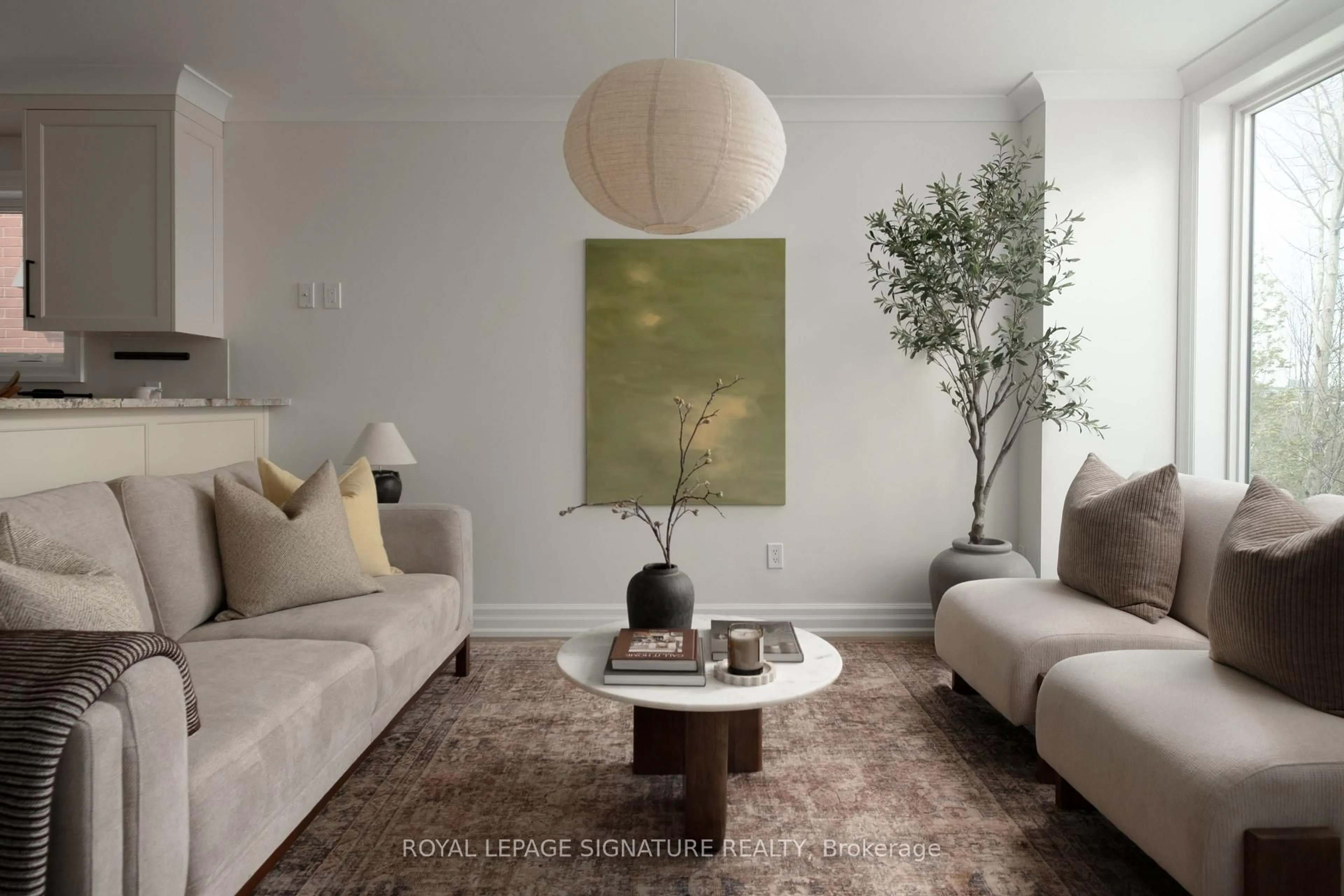 Living room with furniture, unknown for 98 Dallimore Circ, Toronto Ontario M3C 4C5