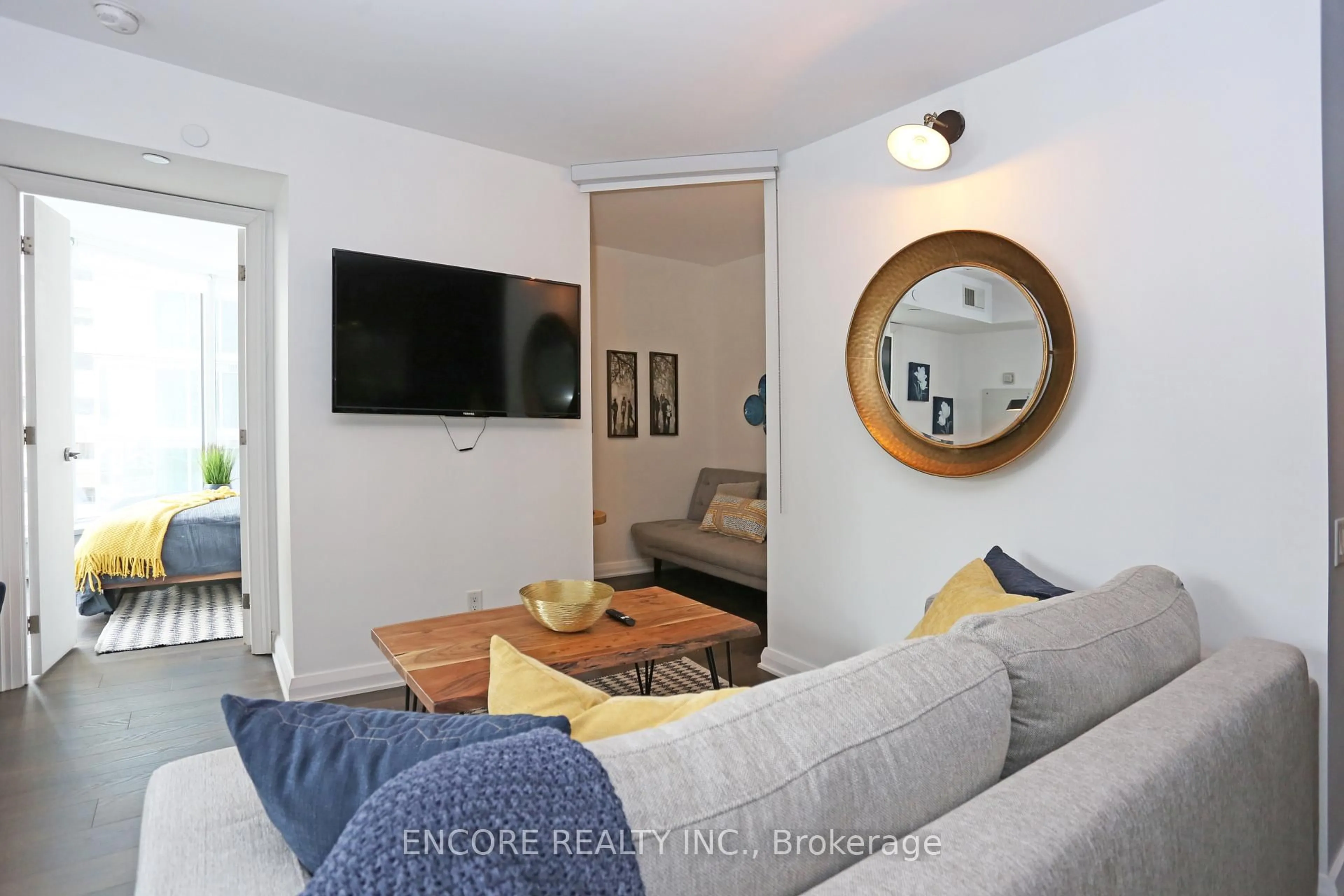 Living room with furniture, unknown for 155 Yorkville Ave #707, Toronto Ontario M5R 1C4