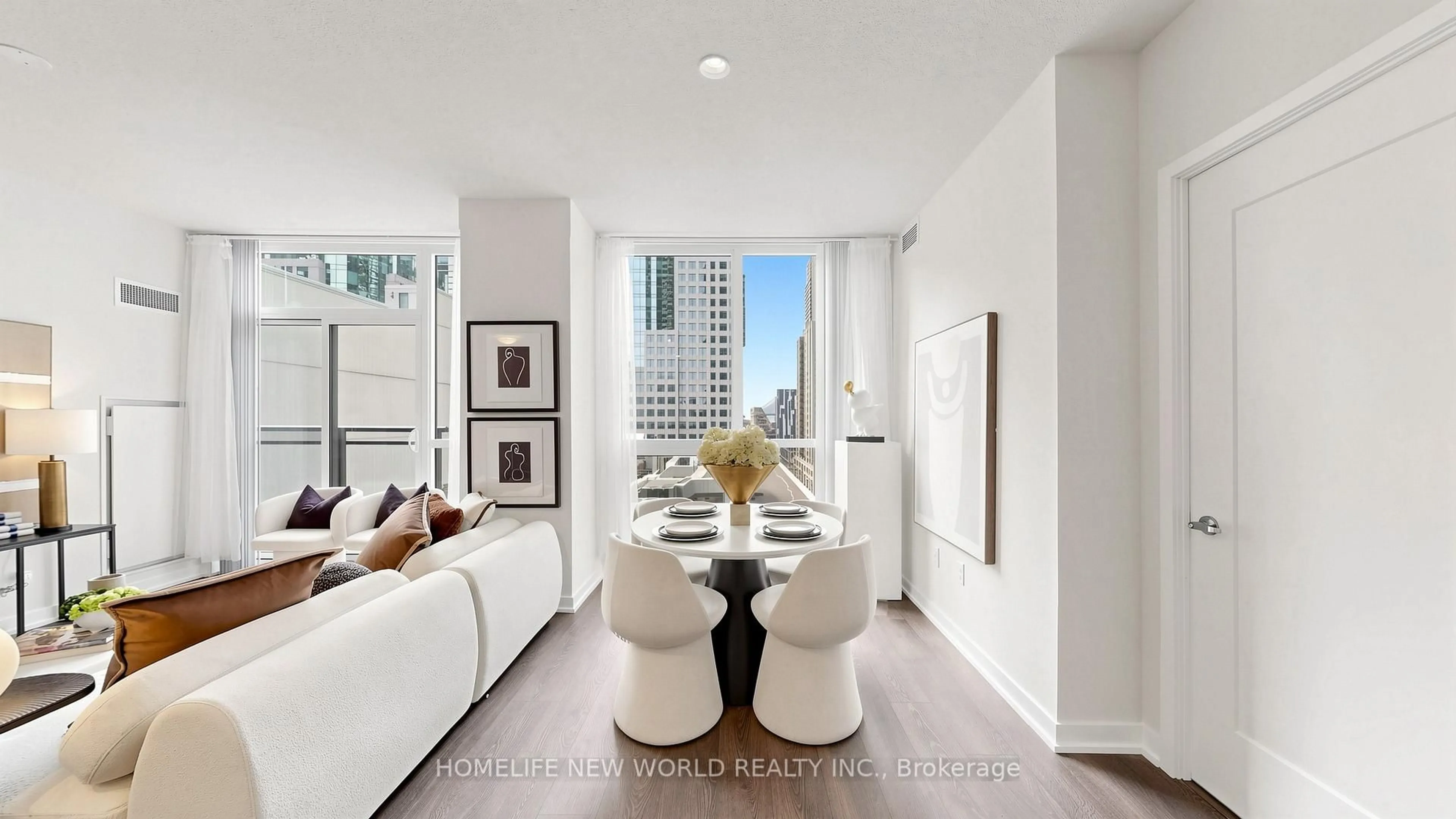 Living room with furniture, unknown for 99 John St #703, Toronto Ontario M5V 0S6