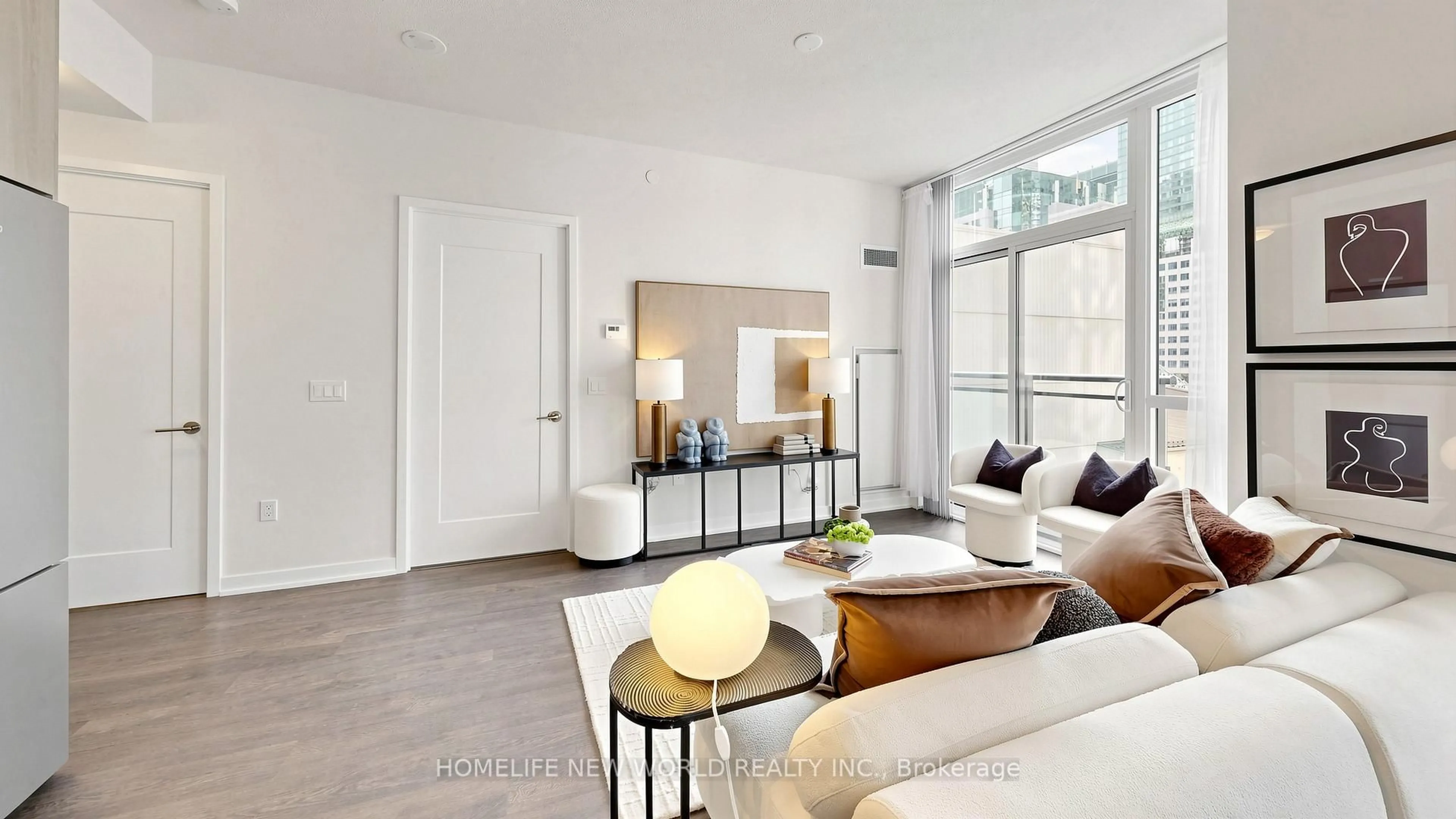 Living room with furniture, unknown for 99 John St #703, Toronto Ontario M5V 0S6
