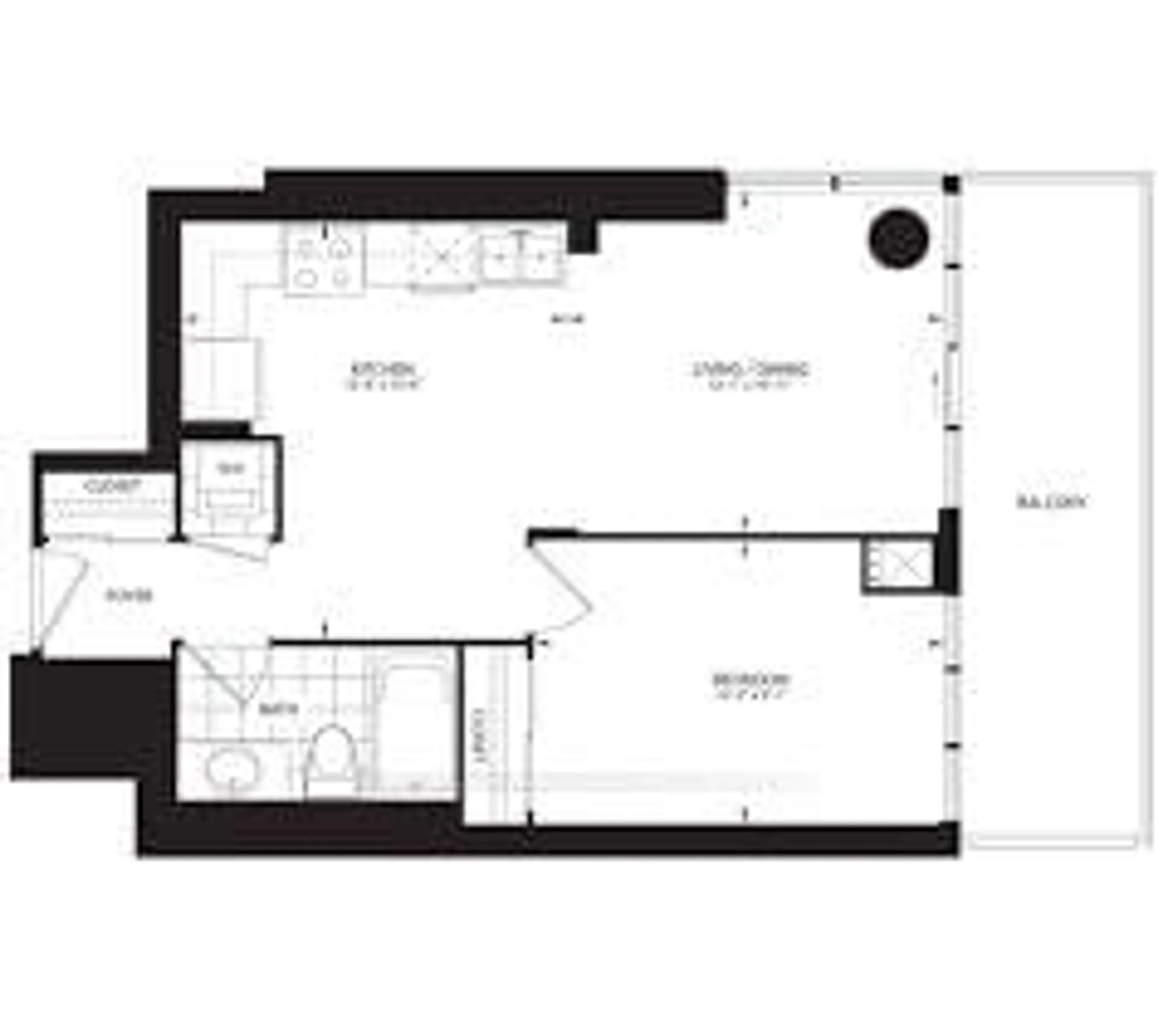 Floor plan for 33 Bay St #3506, Toronto Ontario M5J 2Z3