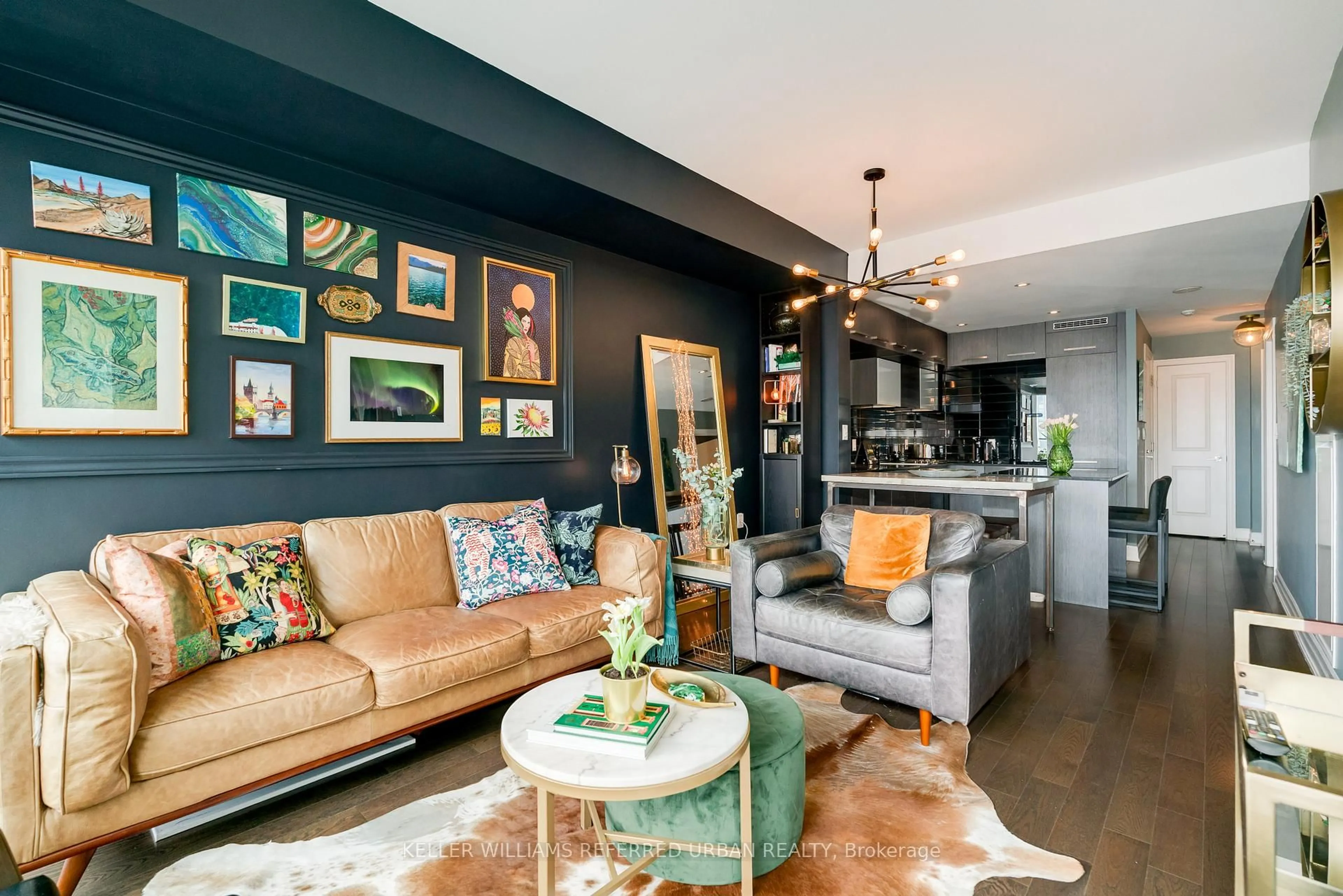 Living room with furniture, unknown for 8 The Esplanade #3607, Toronto Ontario M5E 0A6