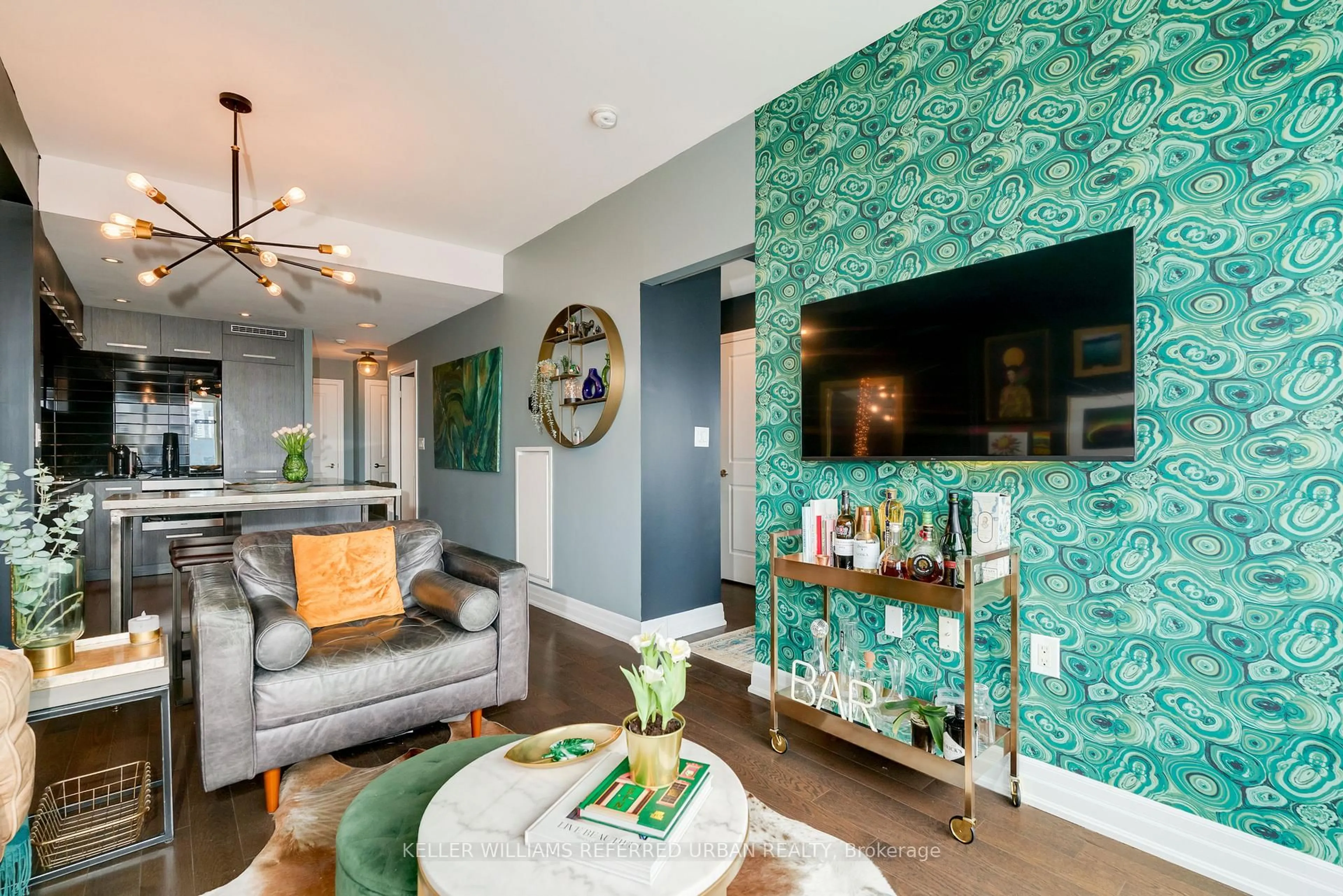 Living room with furniture, unknown for 8 The Esplanade #3607, Toronto Ontario M5E 0A6